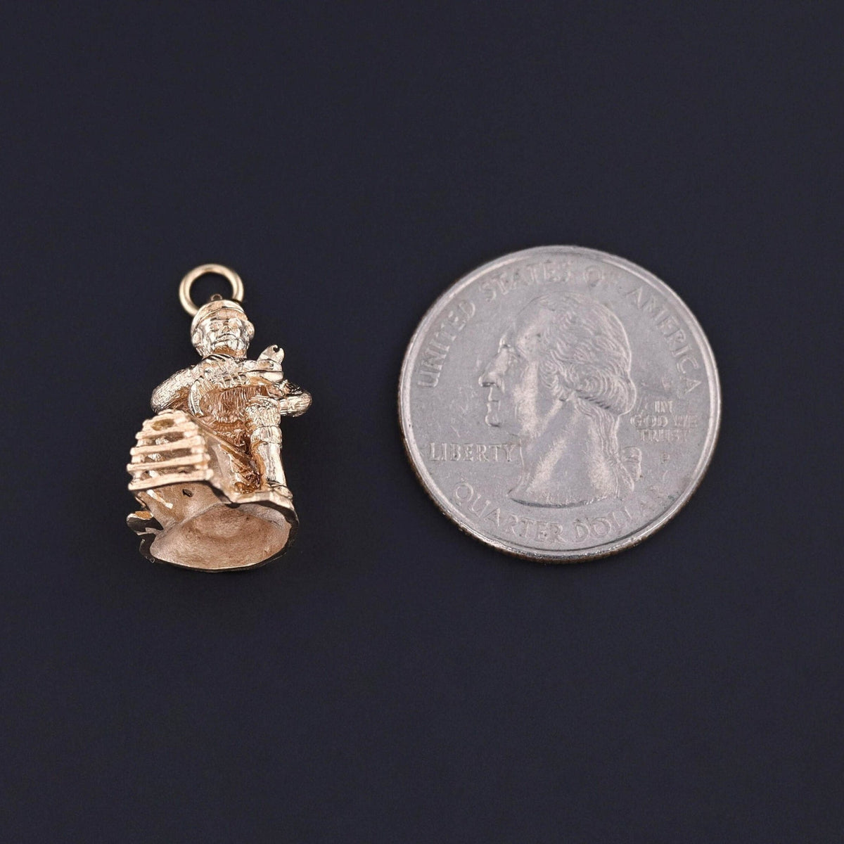 Vintage Lobsterman Charm of 10k Gold - Trademark Antiques
