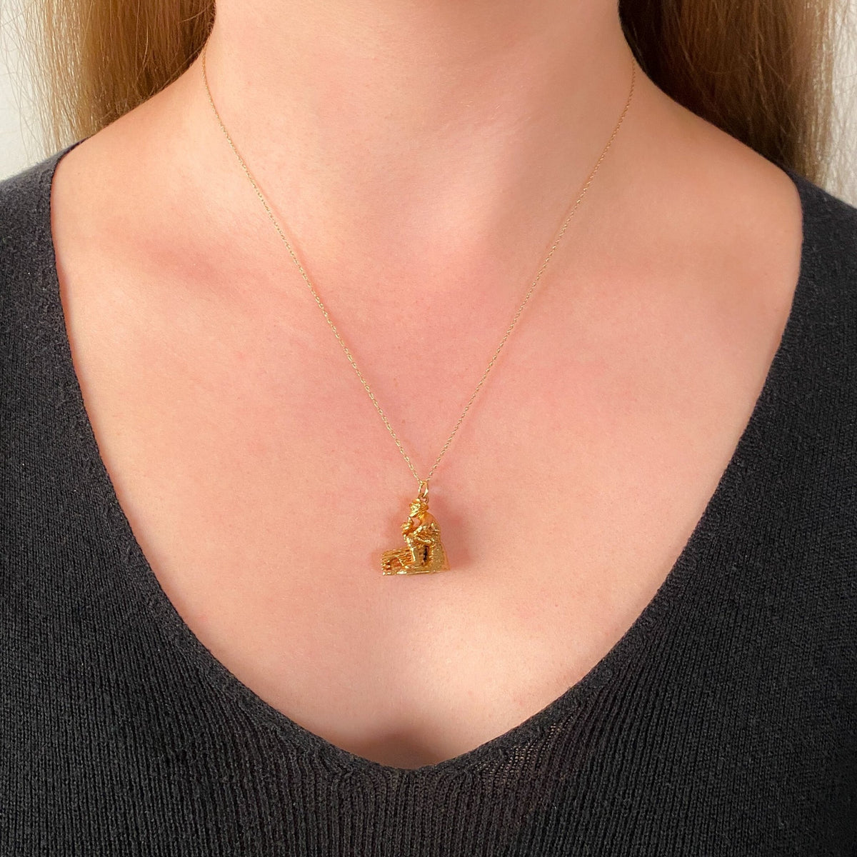 Vintage Lobsterman Charm of 10k Gold - Trademark Antiques