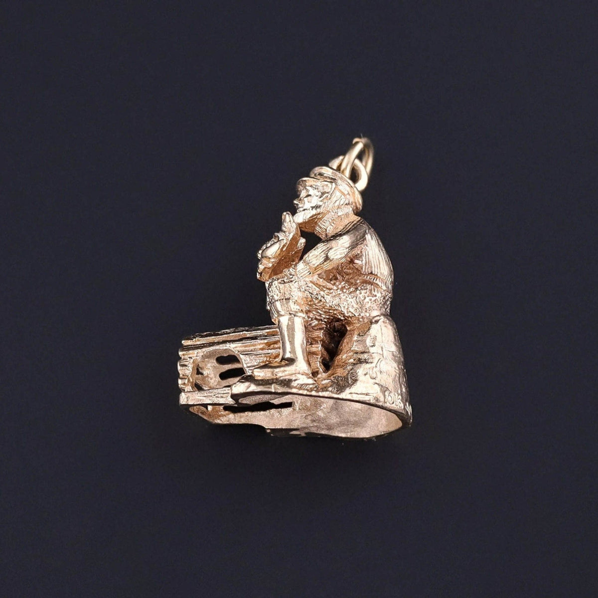 Vintage Lobsterman Charm of 10k Gold - Trademark Antiques