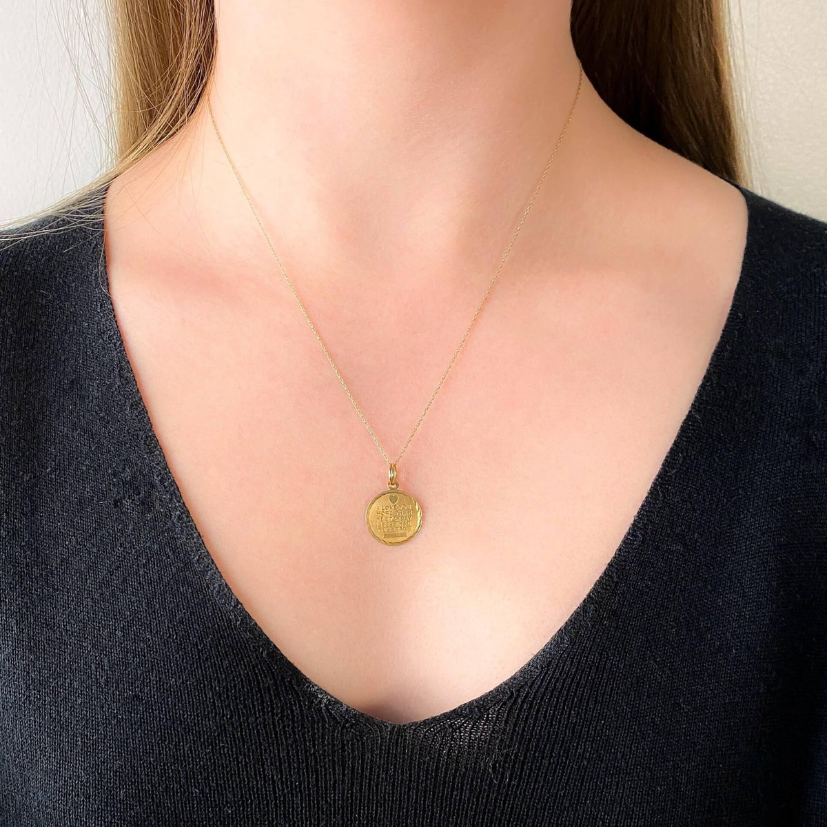 Vintage Love Token Charm of 14k Gold - Trademark Antiques