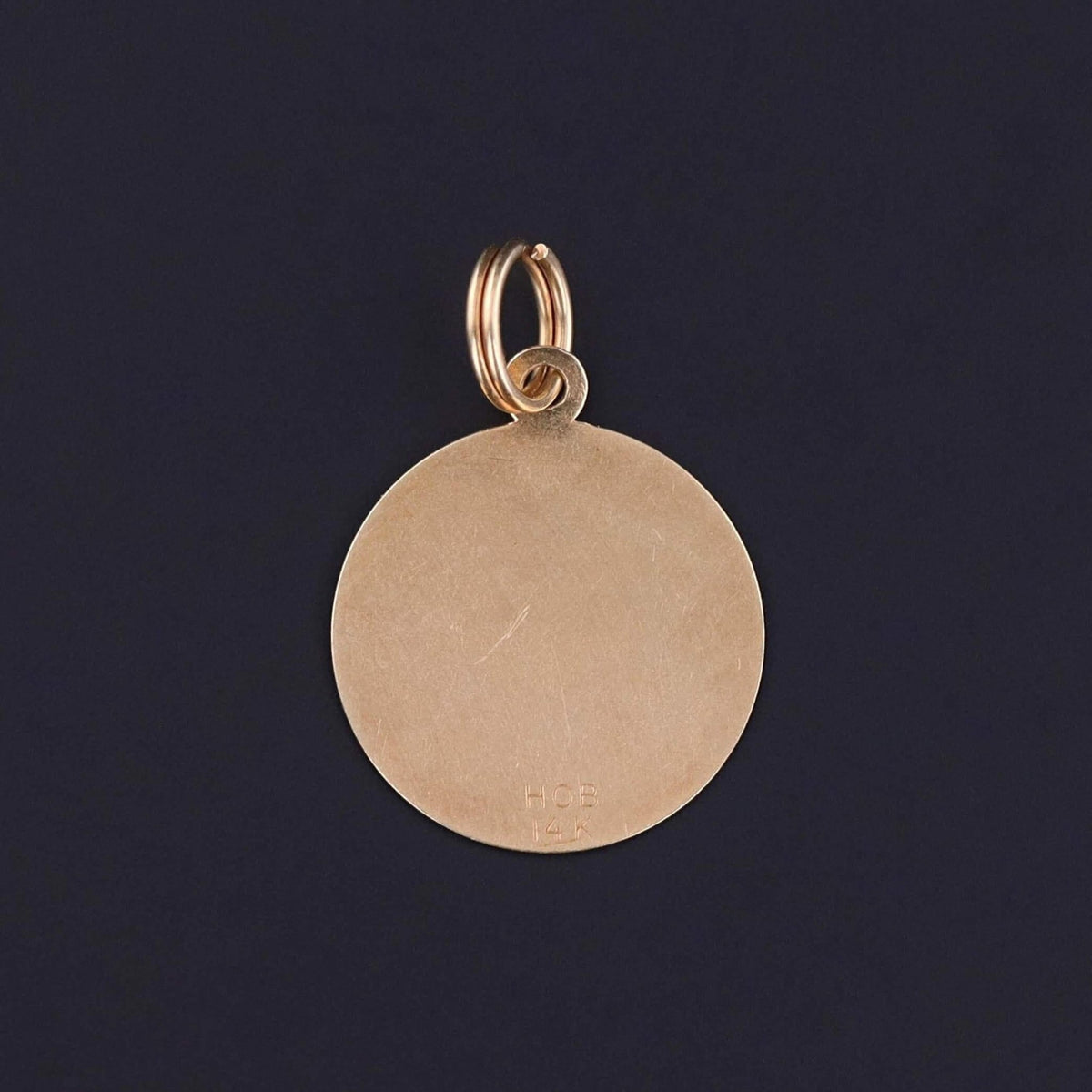 Vintage Love Token Charm of 14k Gold - Trademark Antiques