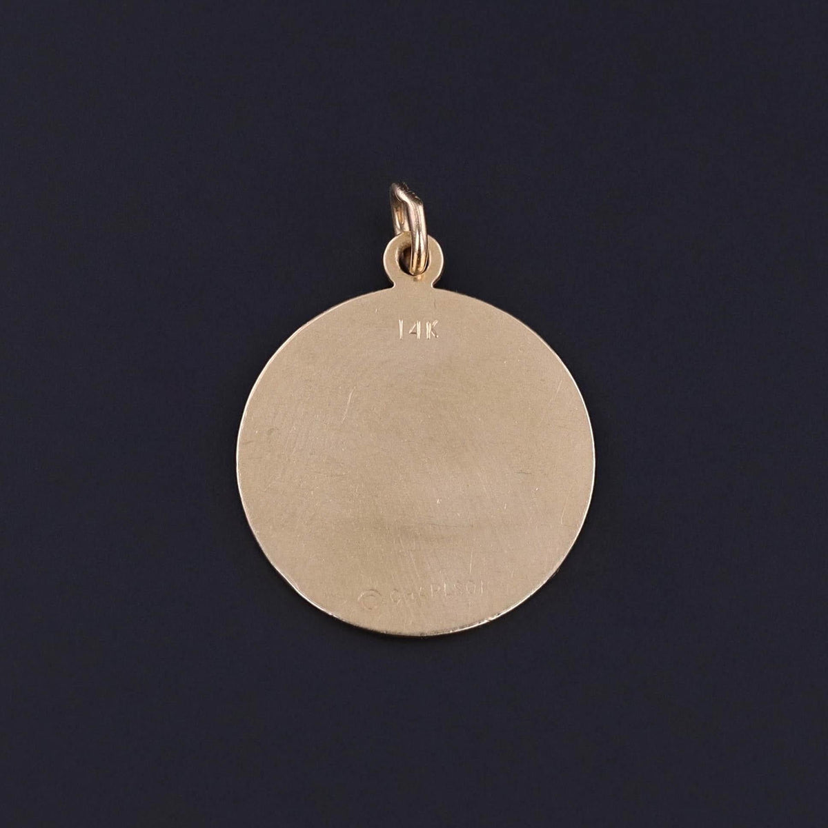 Vintage Love Token Pendant of 14k Gold - Trademark Antiques