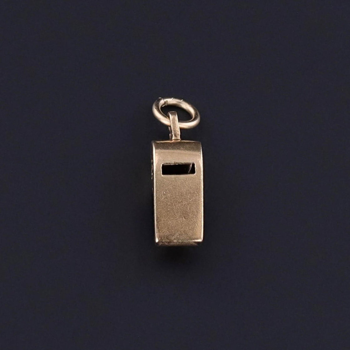 Vintage Miniature Whistle Charm of 14k Gold - Trademark Antiques