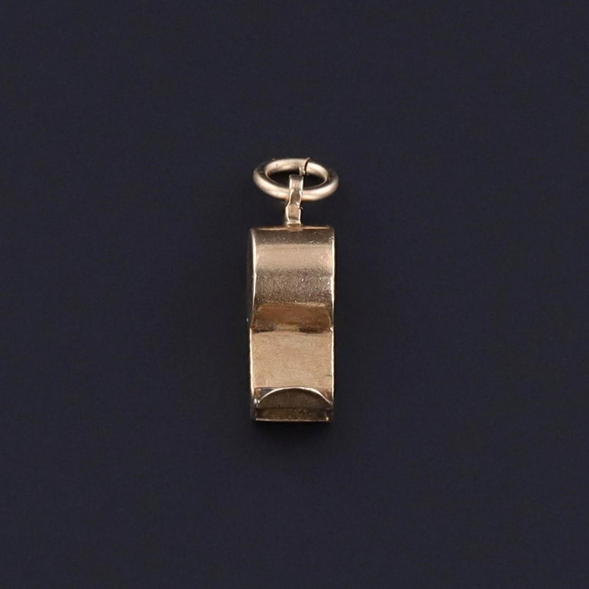 Vintage Miniature Whistle Charm of 14k Gold - Trademark Antiques