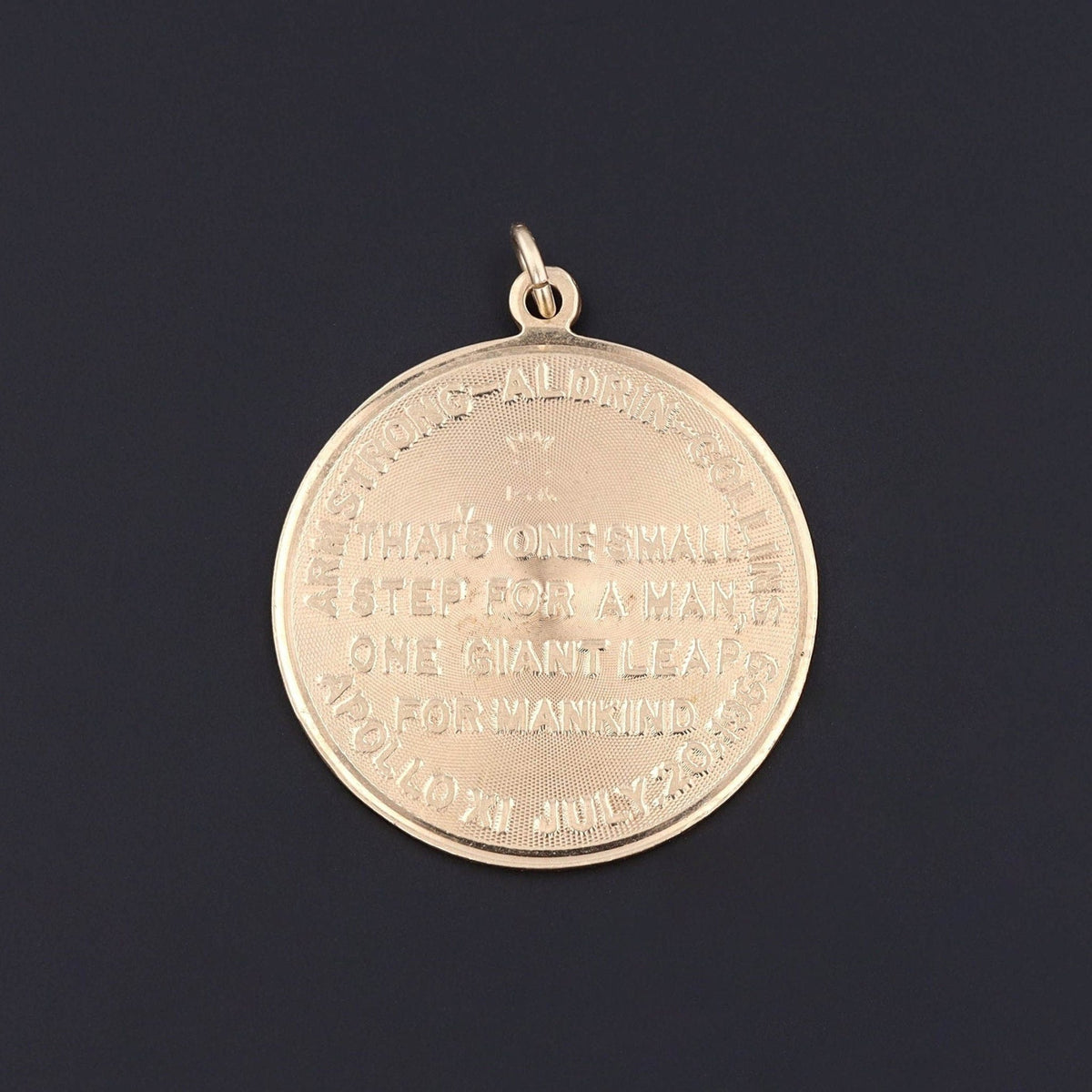 Vintage Moon Landing Pendant of 14k Gold - Trademark Antiques