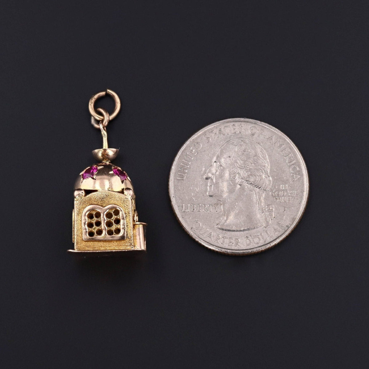 Vintage Mosque Pendant of 14k Gold - Trademark Antiques