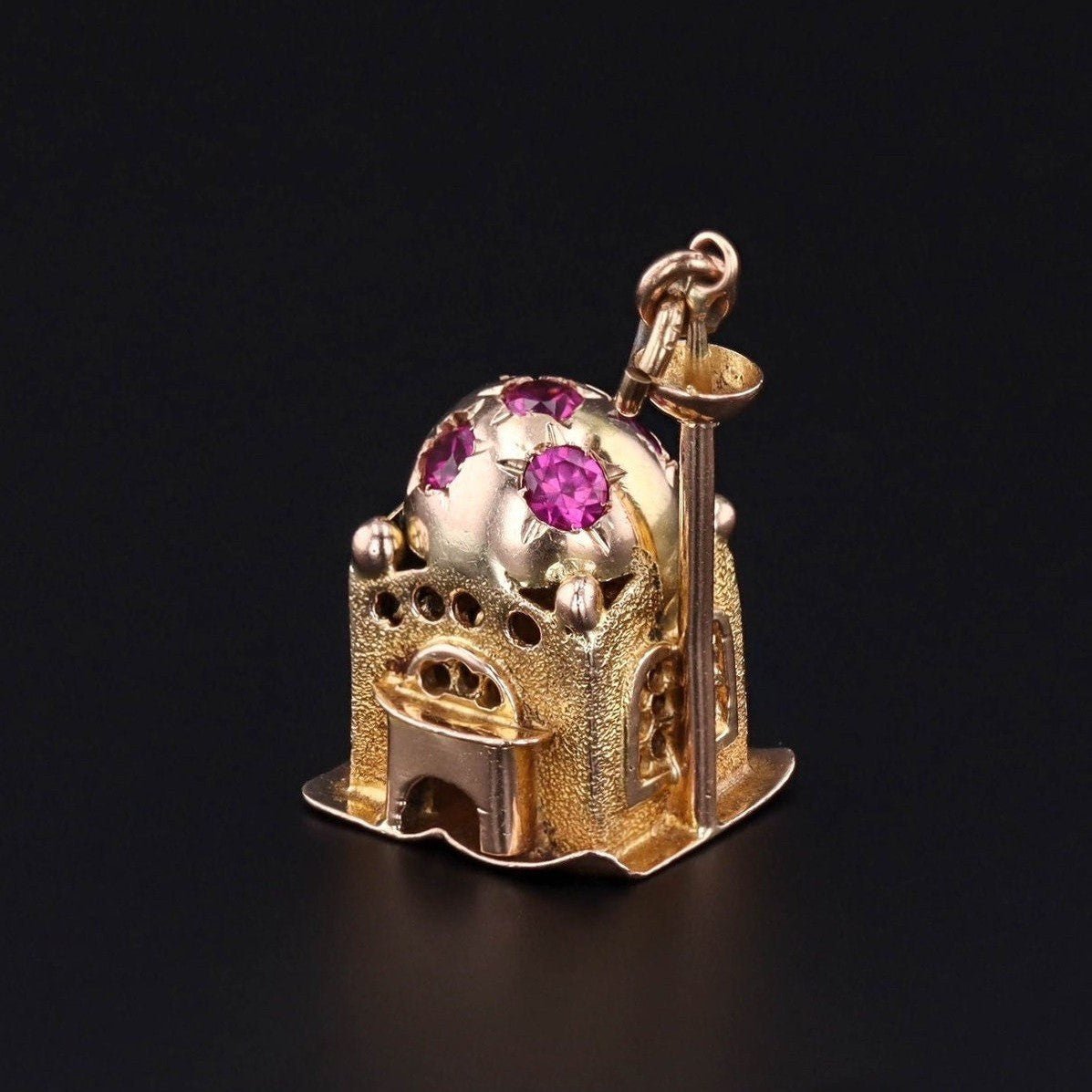 Vintage Mosque Pendant of 14k Gold - Trademark Antiques
