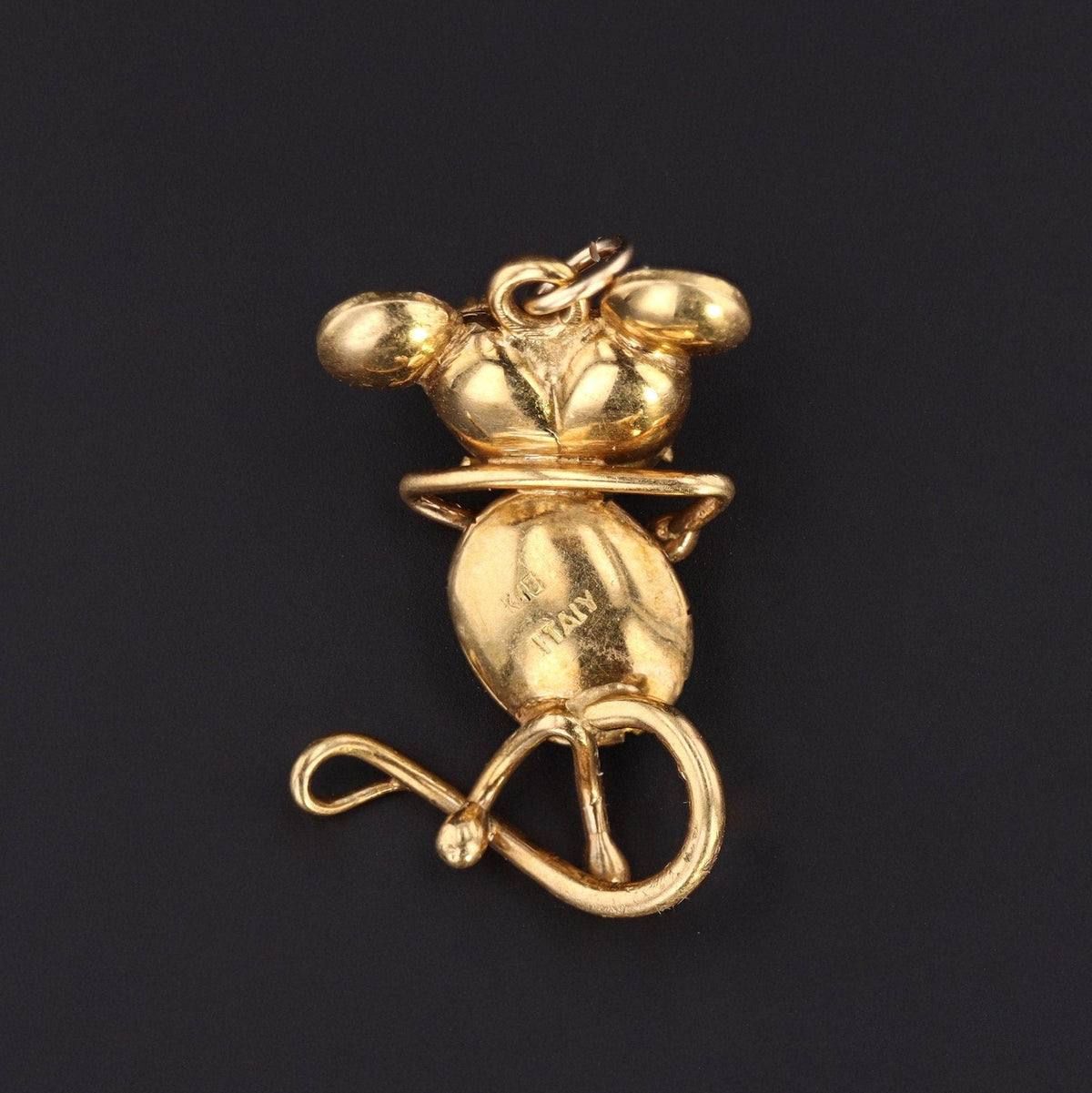 Vintage Mouse Pendant of 18k Gold - Trademark Antiques