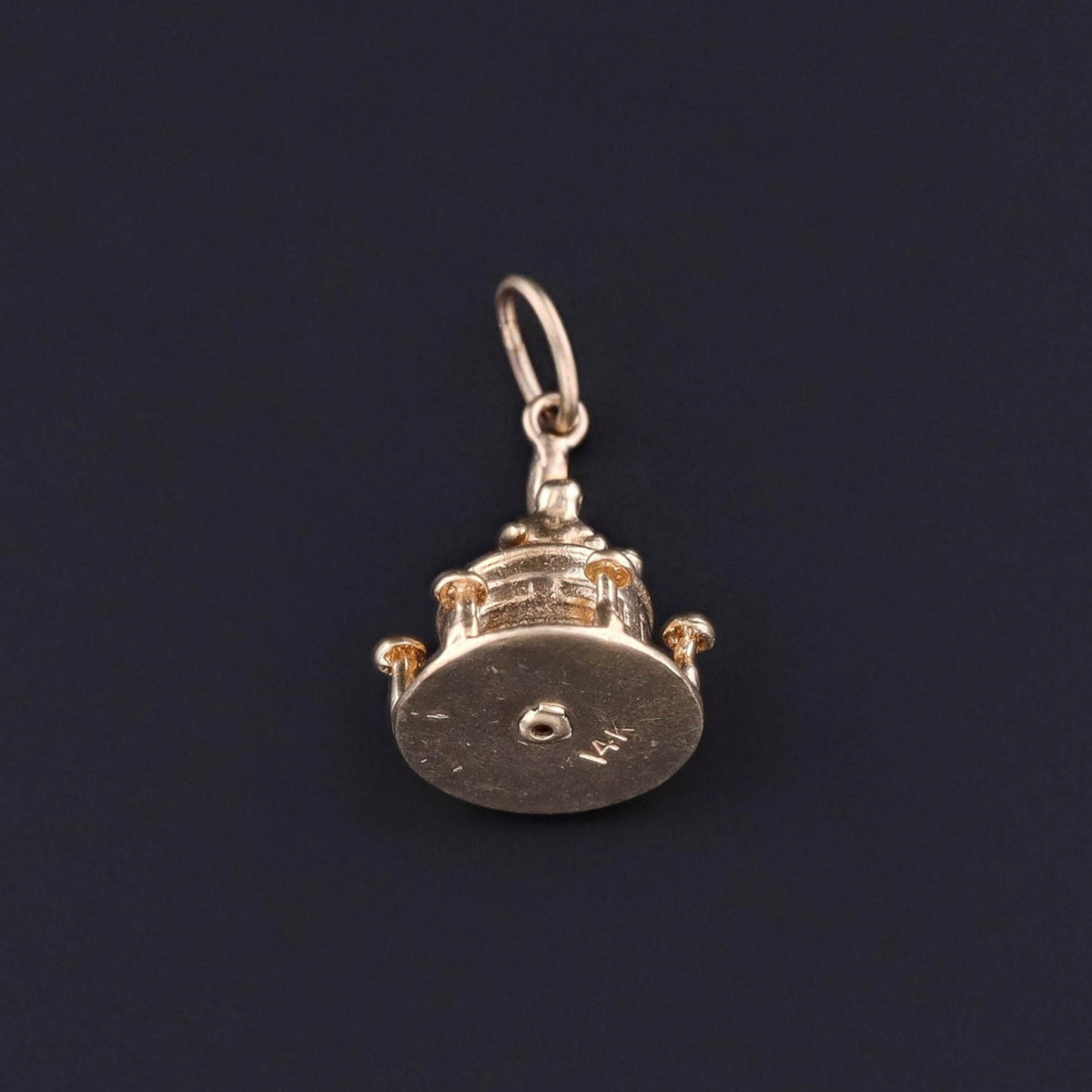 Vintage Movable Bartender Charm of 14k Gold - Trademark Antiques