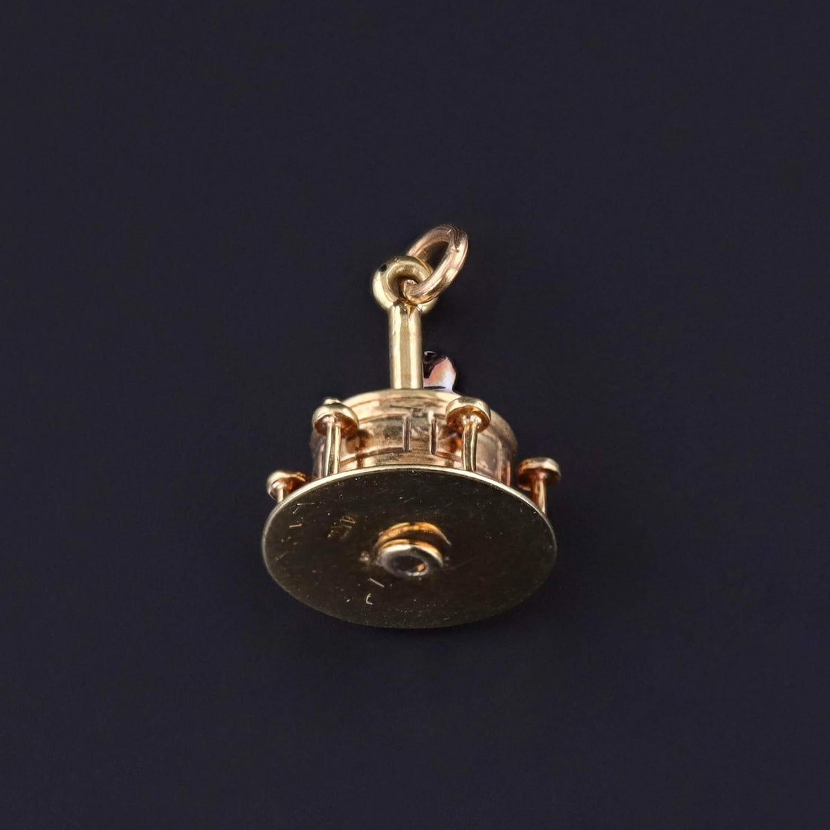 Vintage Moveable Bar Charm of 14k Gold by Sloan &amp; Co. - Trademark Antiques