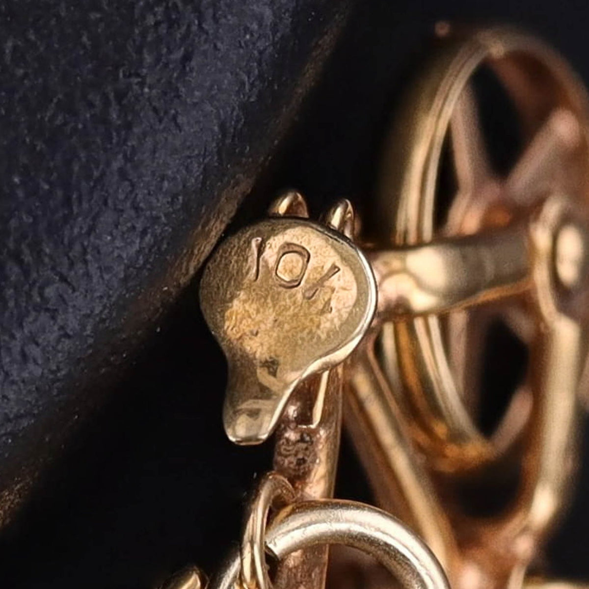 Vintage Moveable Bicycle Charm of 10k Gold - Trademark Antiques