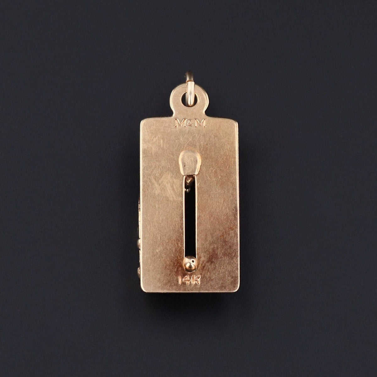 Vintage Moveable Bowling Charm of 14k Gold - Trademark Antiques