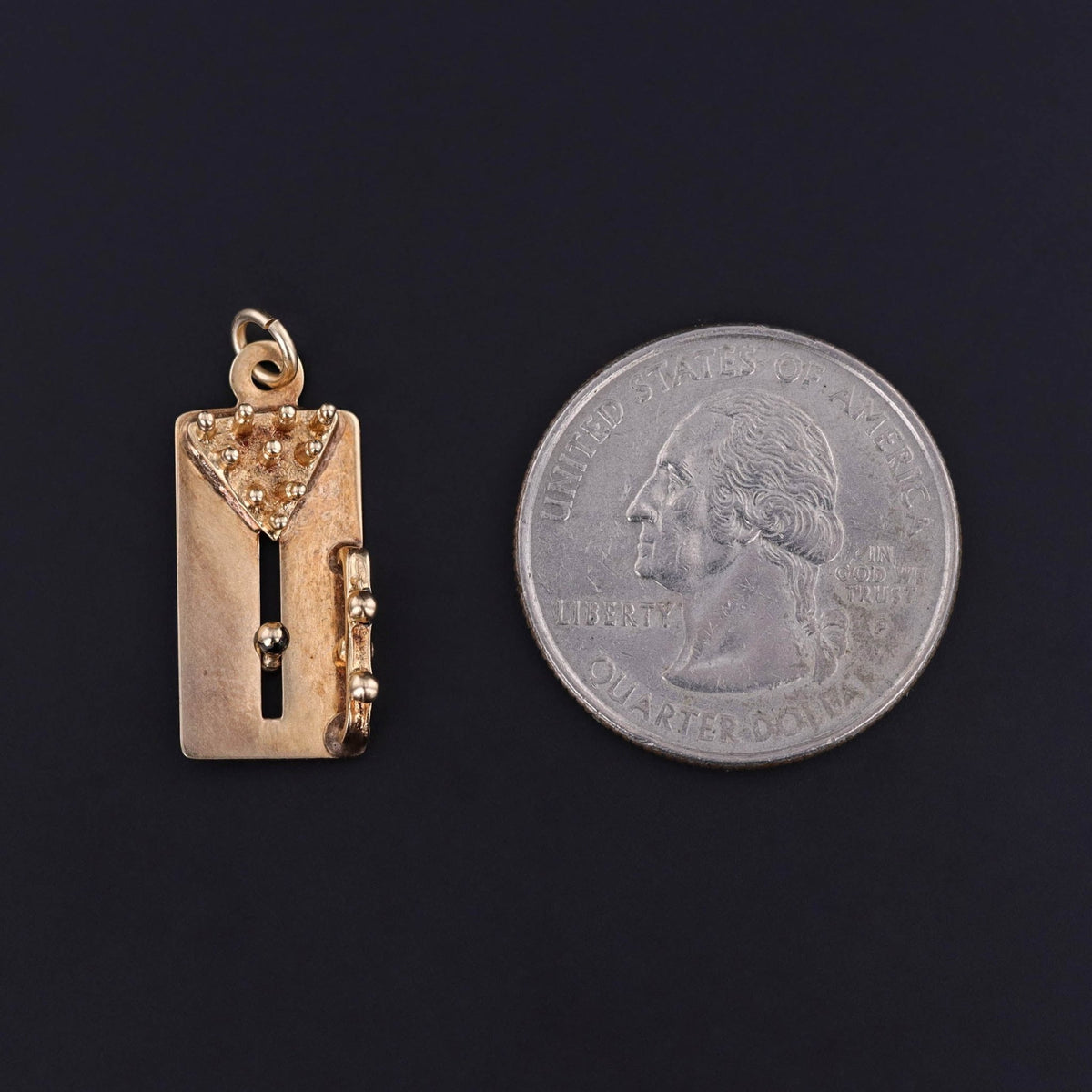 Vintage Moveable Bowling Charm of 14k Gold - Trademark Antiques