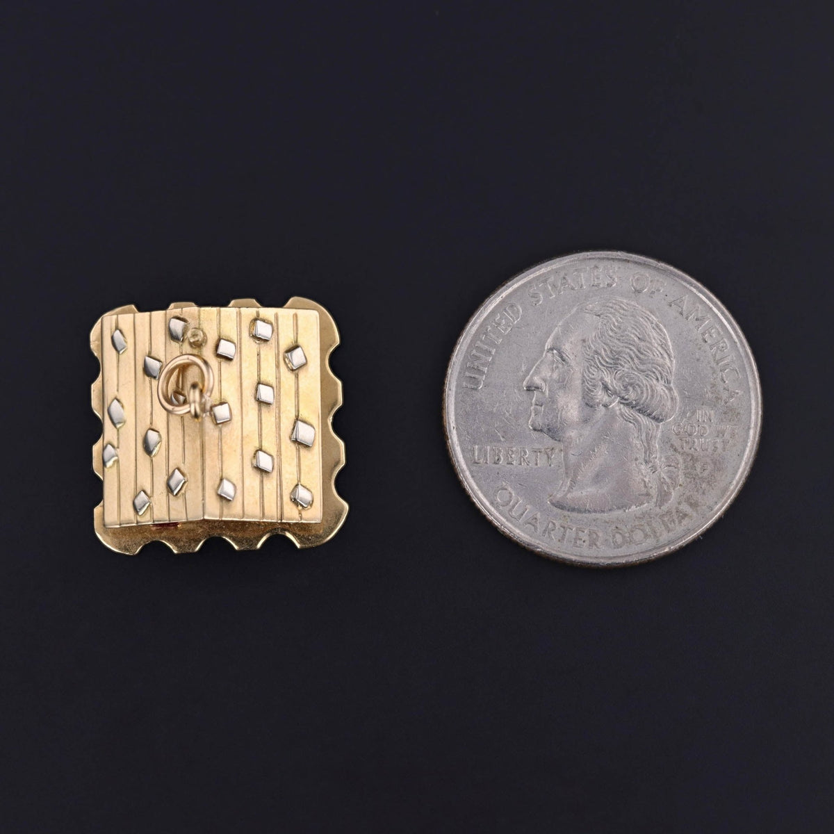 Vintage Moveable House Charm of 18k Gold - Trademark Antiques