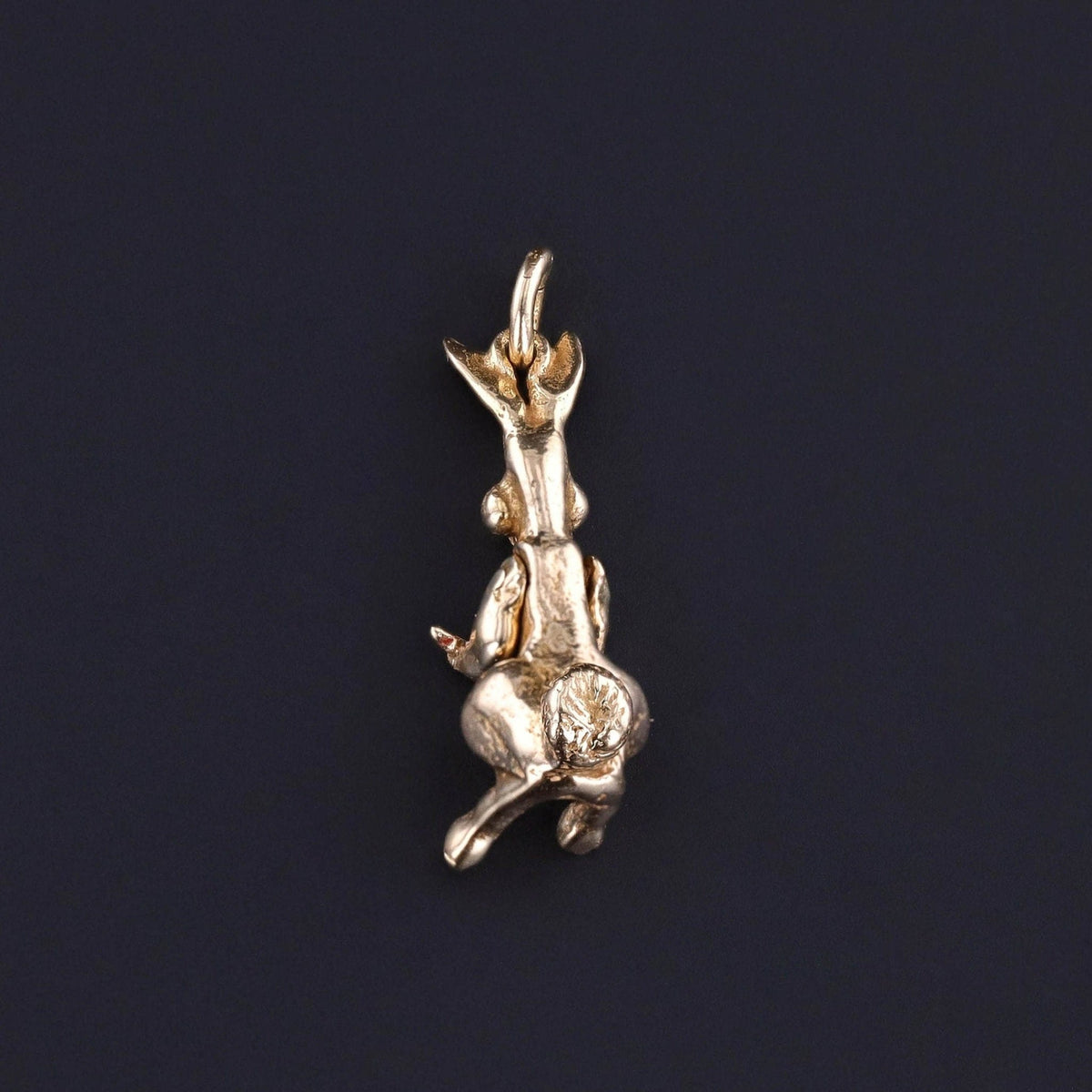 Vintage Moveable Rabbit Charm of 14k Gold - Trademark Antiques