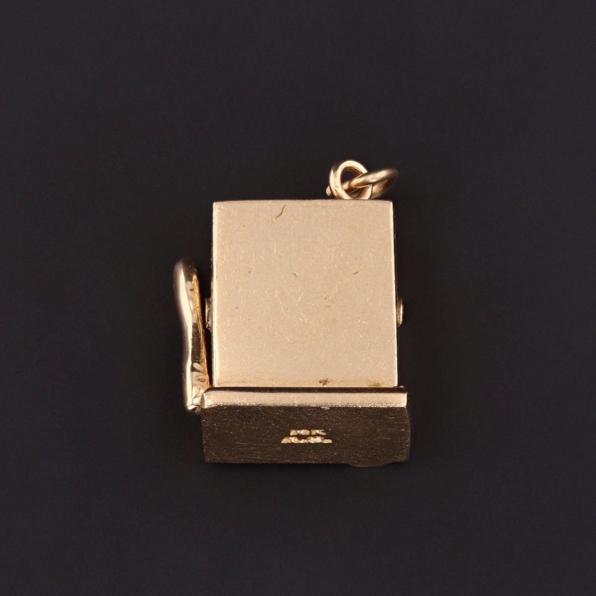 Vintage Moveable Slot Machine Charm of 14k Gold - Trademark Antiques