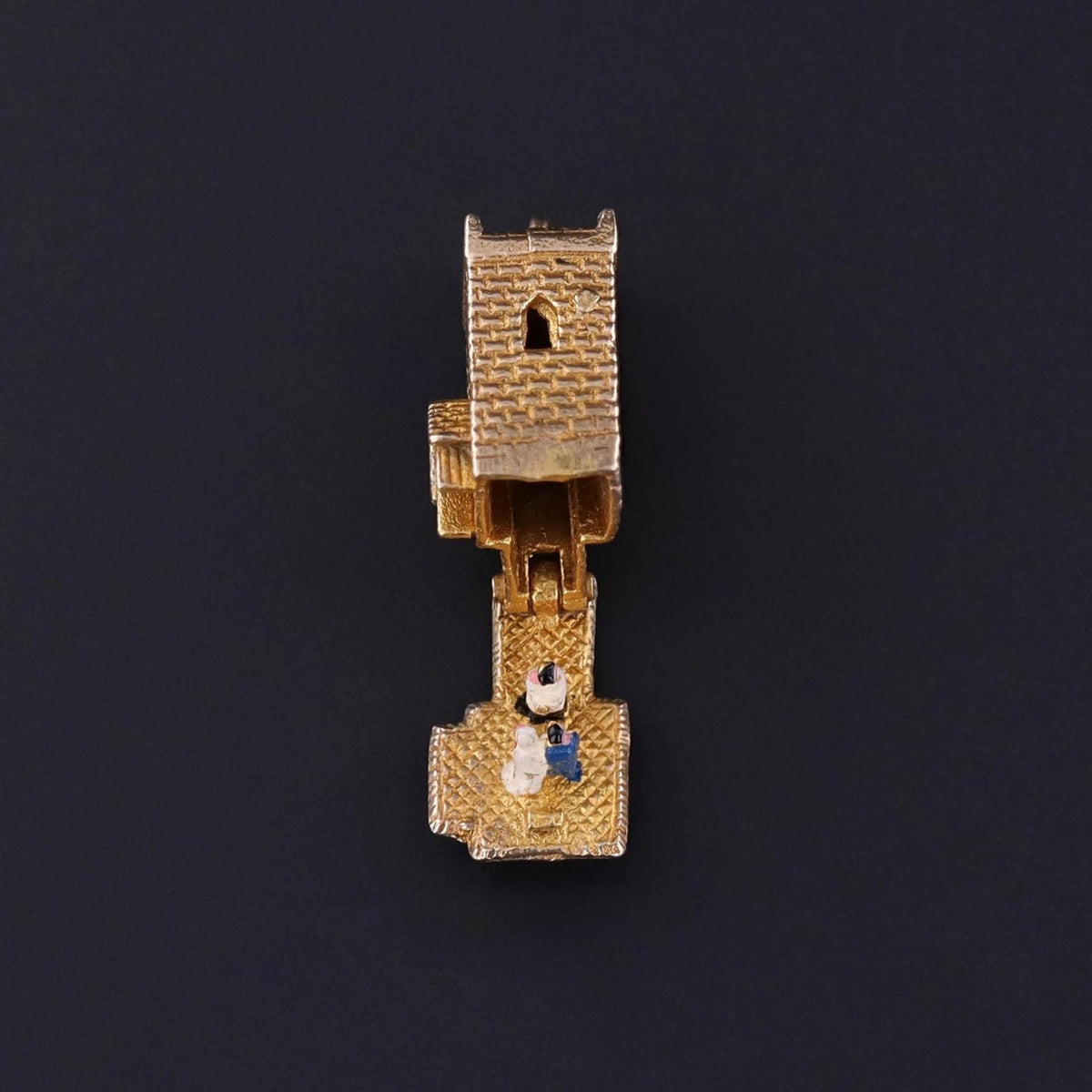 Vintage Moveable Wedding Charm of 9ct Gold - Trademark Antiques