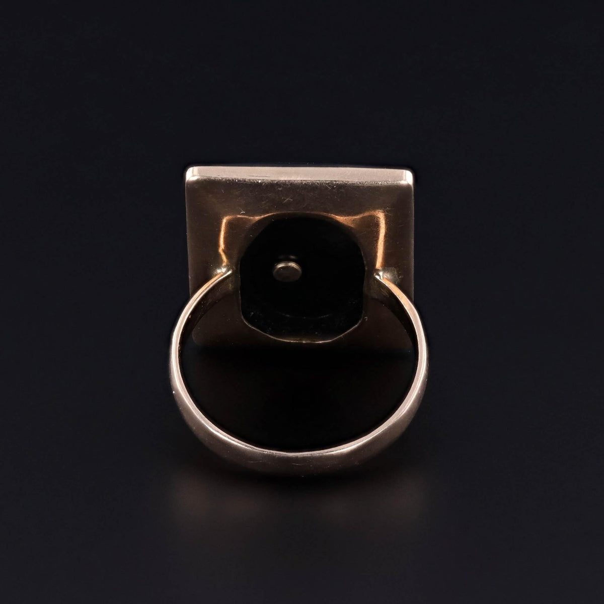Vintage Onyx Bird Ring of 10k Gold - Trademark Antiques