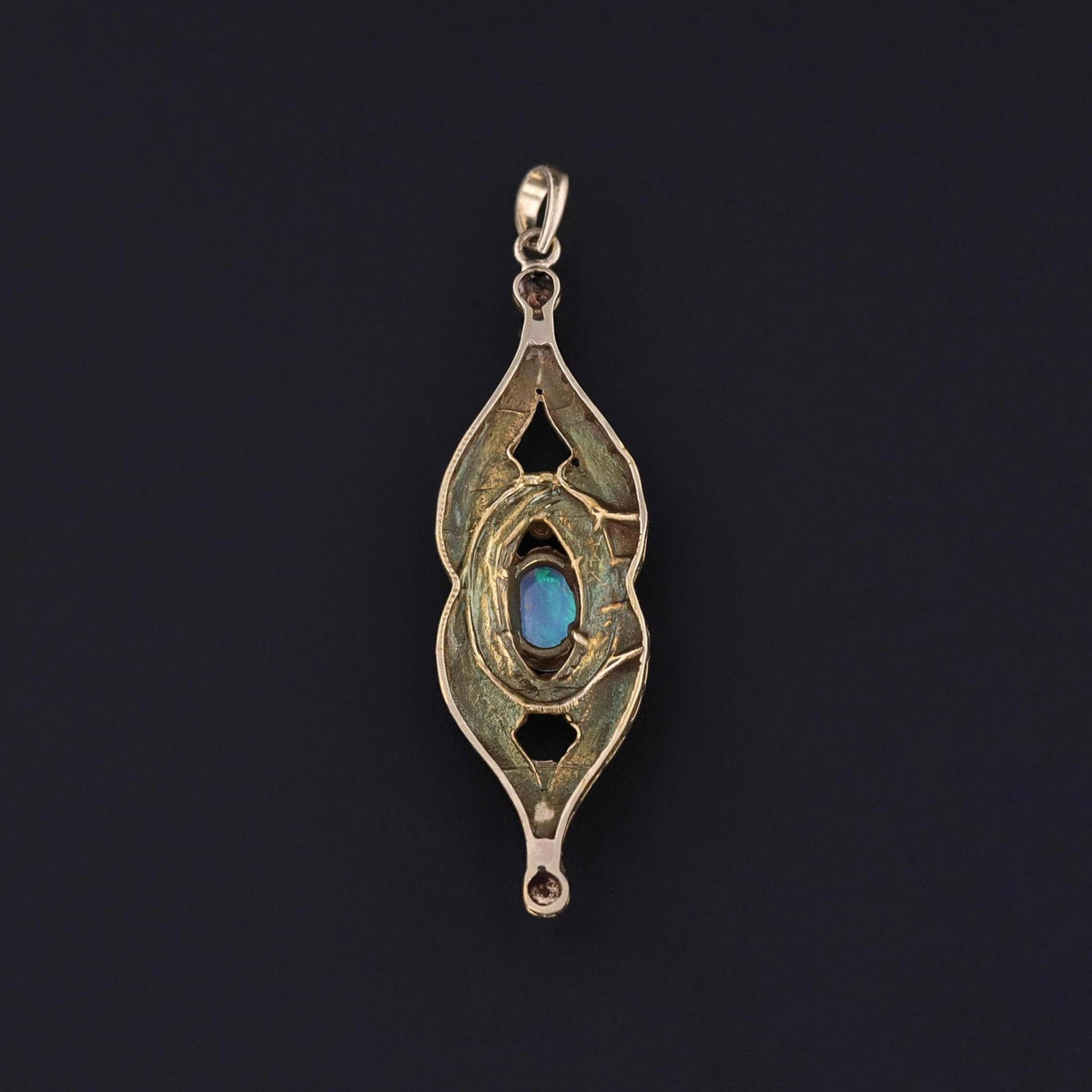 Vintage Opal Pendant of 14k Gold - Trademark Antiques