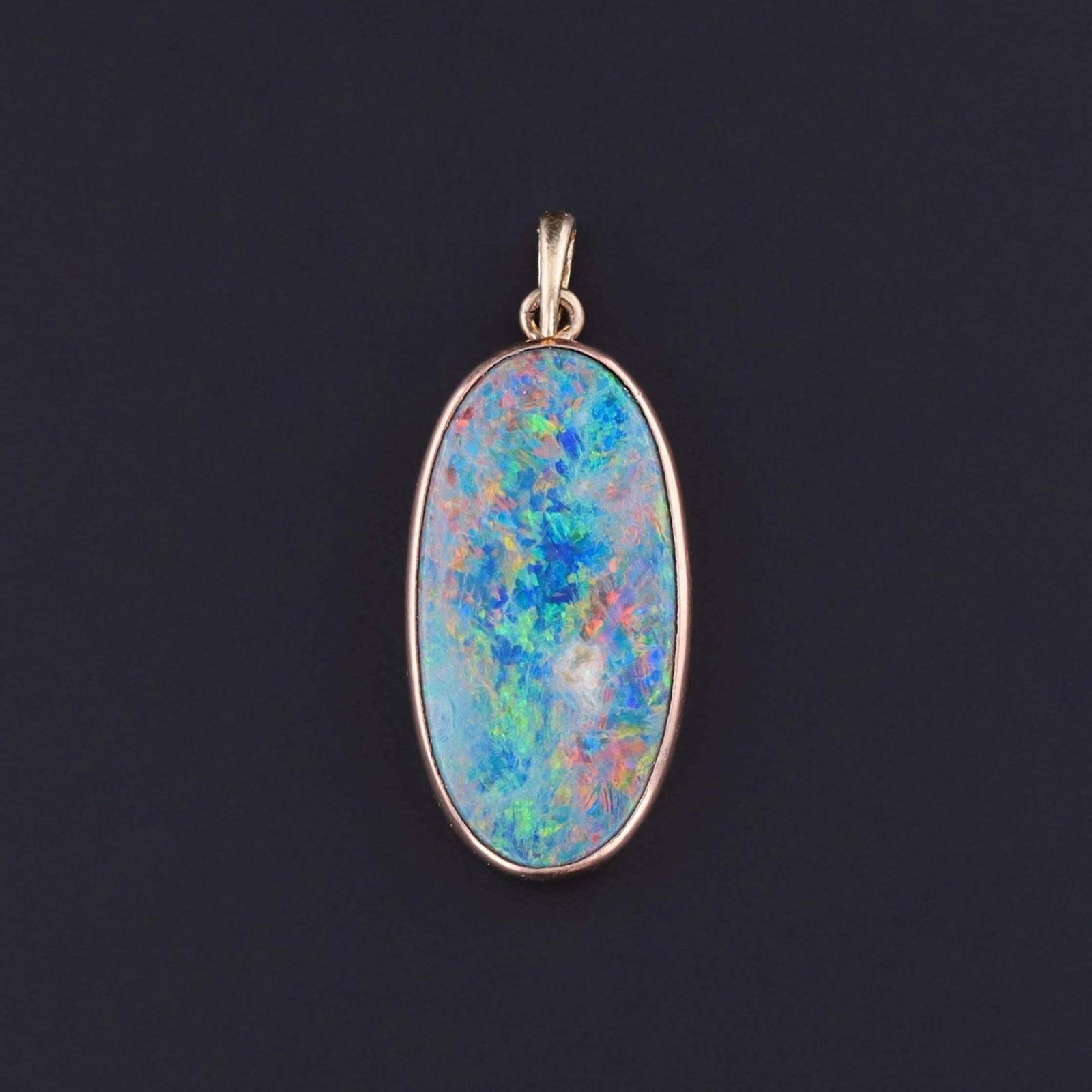 Vintage Opal Pendant of 9ct Gold - Trademark Antiques