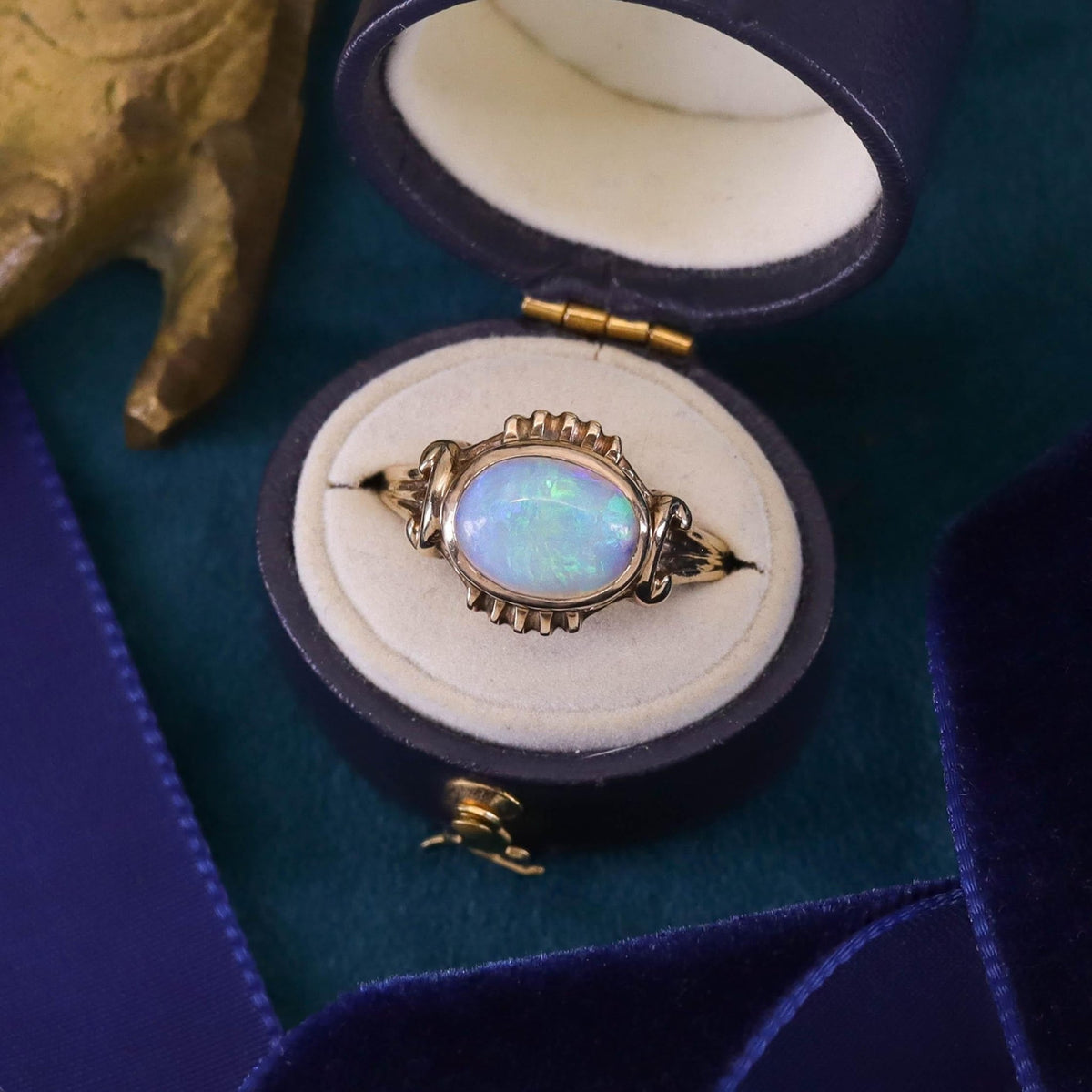 Vintage Opal Ring of 10k Gold - Trademark Antiques