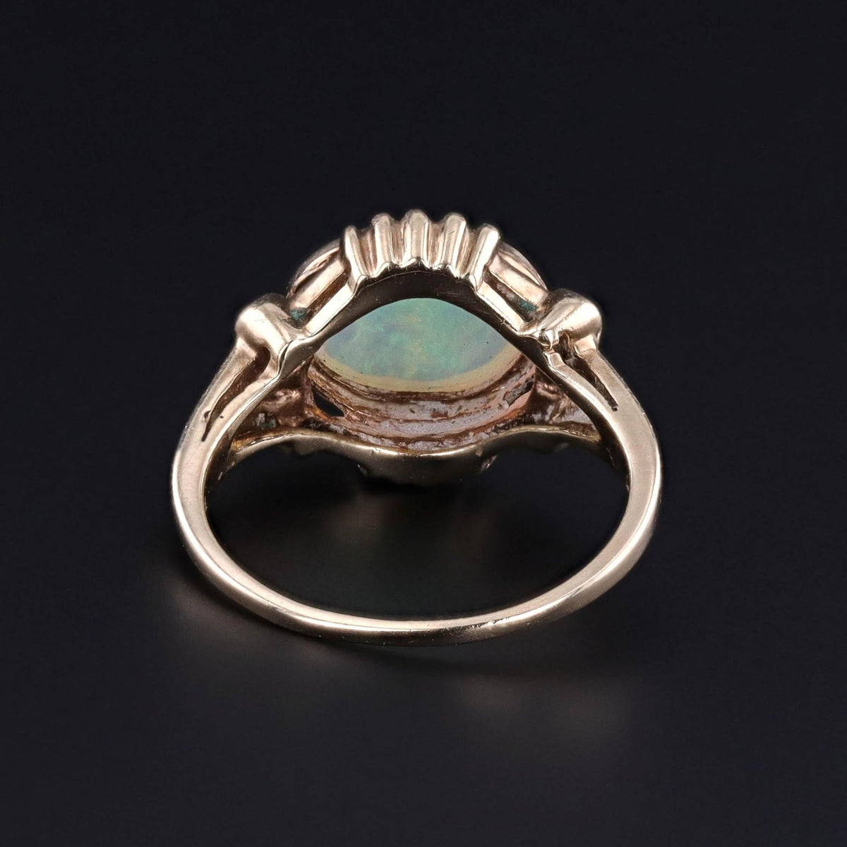 Vintage Opal Ring of 10k Gold - Trademark Antiques