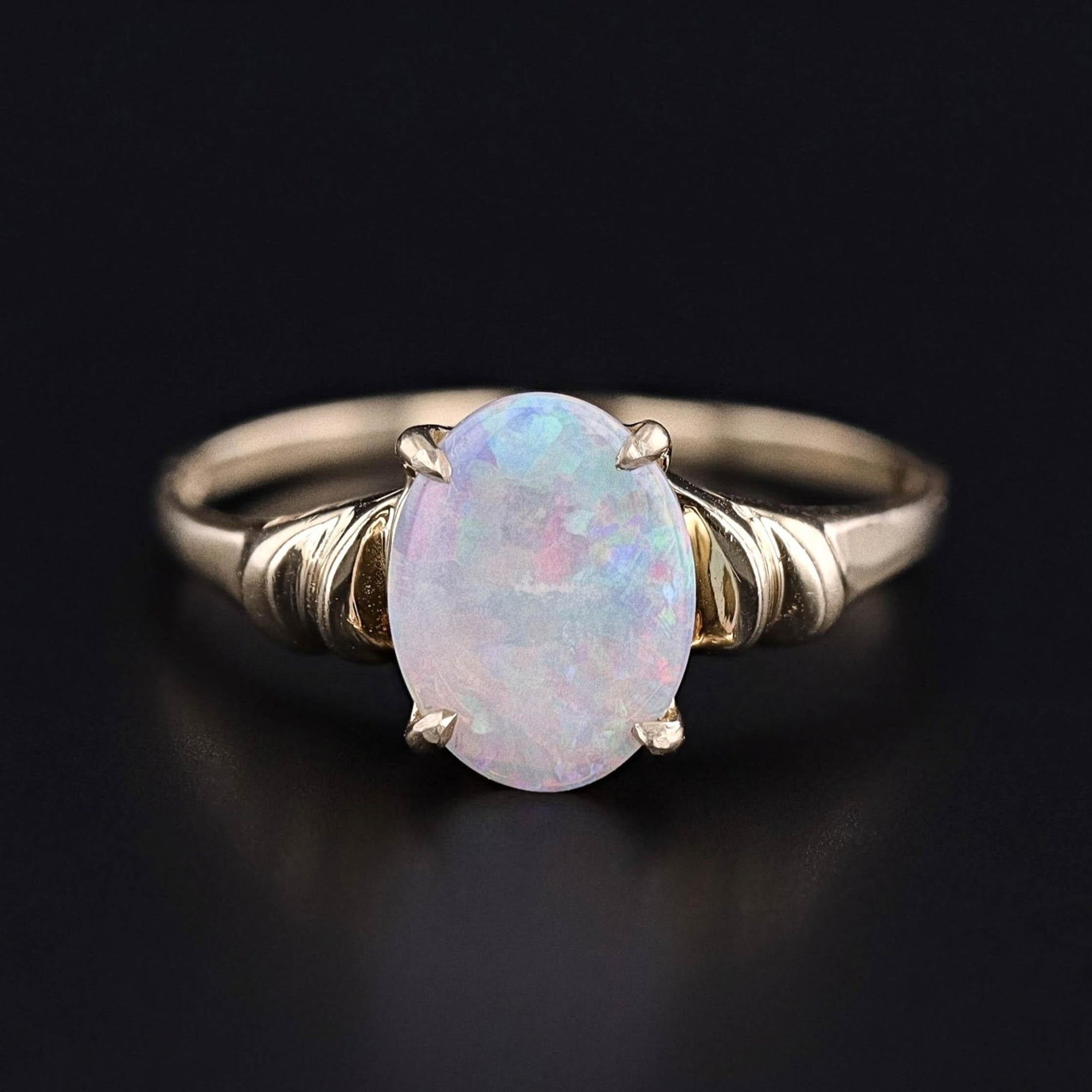 Vintage Opal Ring of 14k Gold - Trademark Antiques