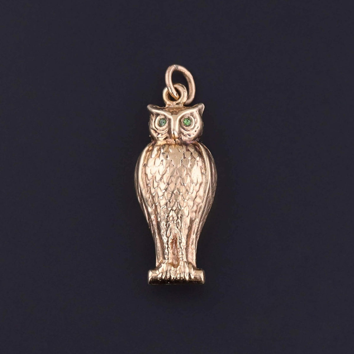 Vintage Owl Charm of 9ct Gold - Trademark Antiques