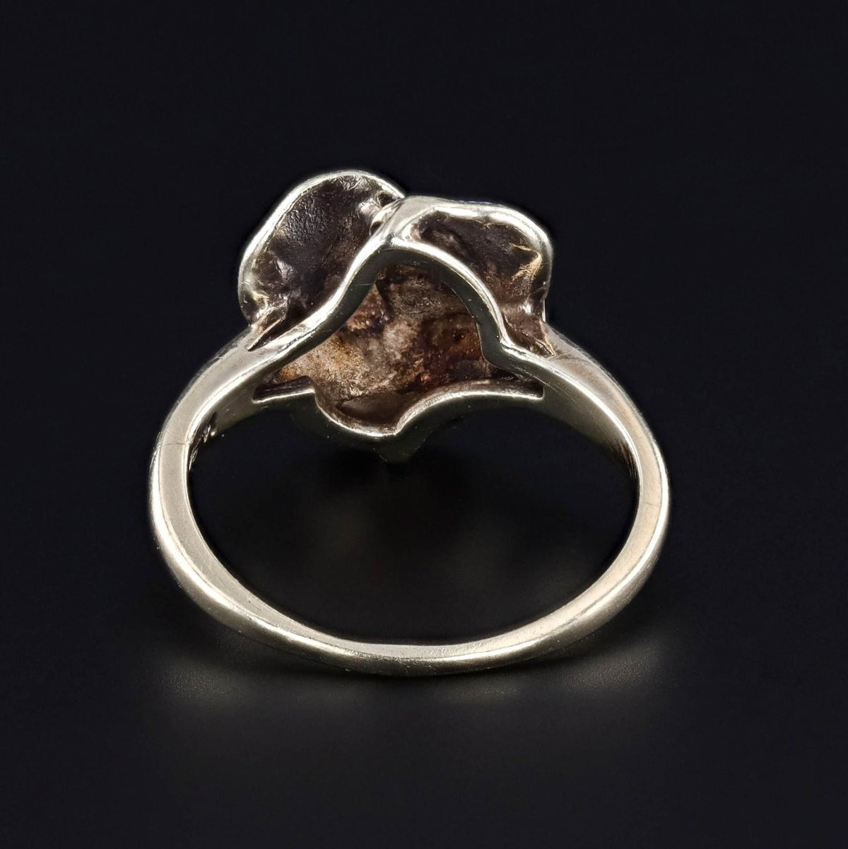 Vintage Pansy Ring of 14k Gold - Trademark Antiques