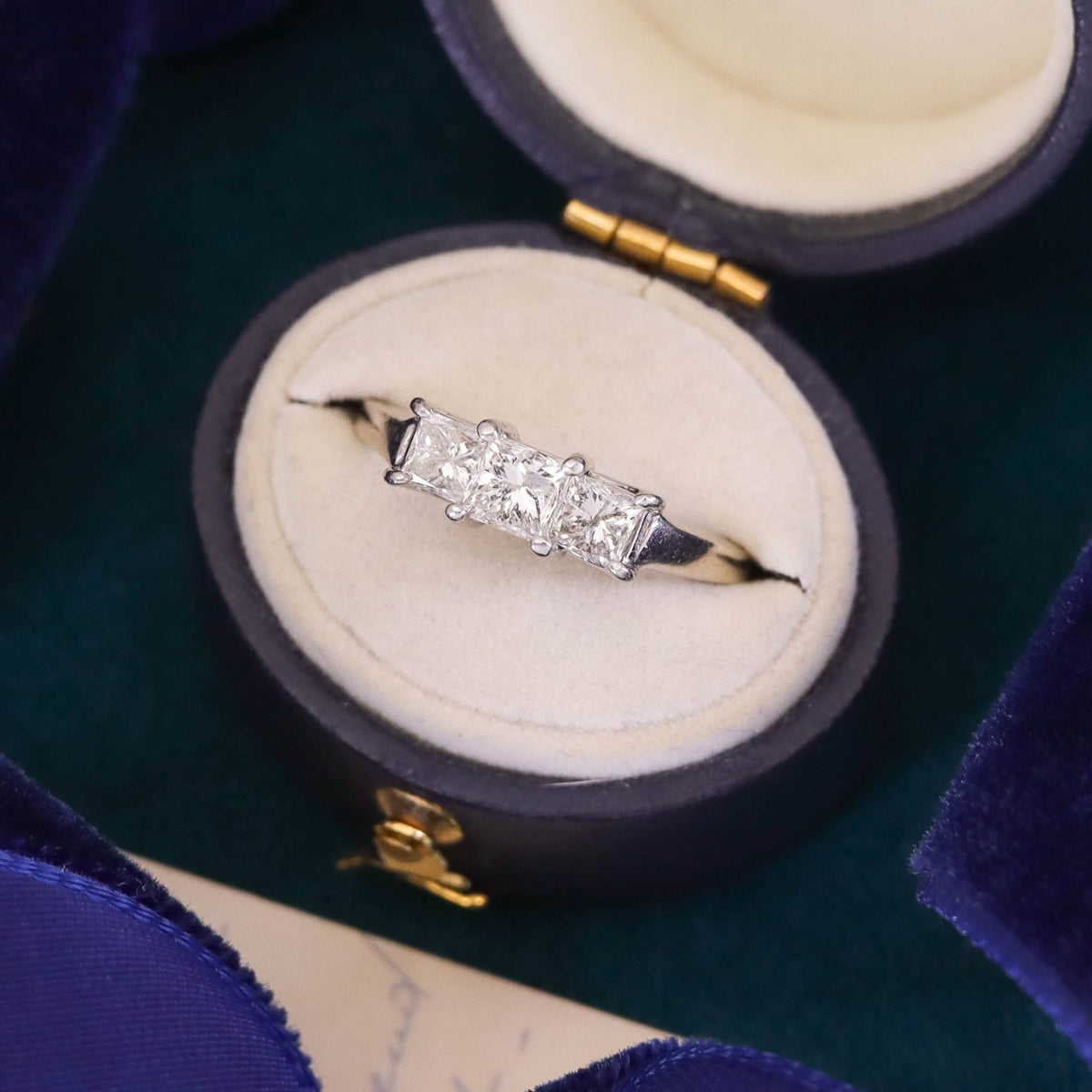 Vintage Past Present and Future Diamond Ring - Trademark Antiques