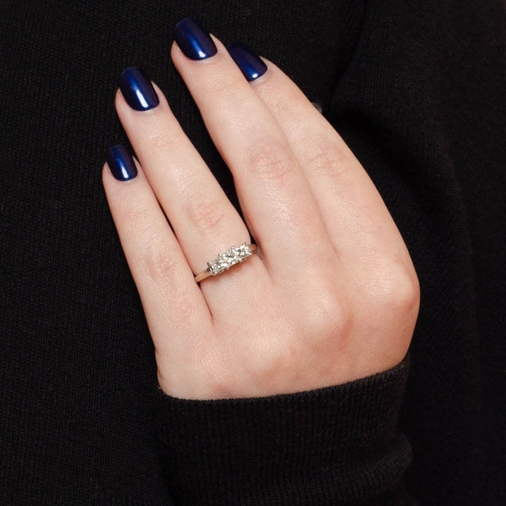 Vintage Past Present and Future Diamond Ring - Trademark Antiques