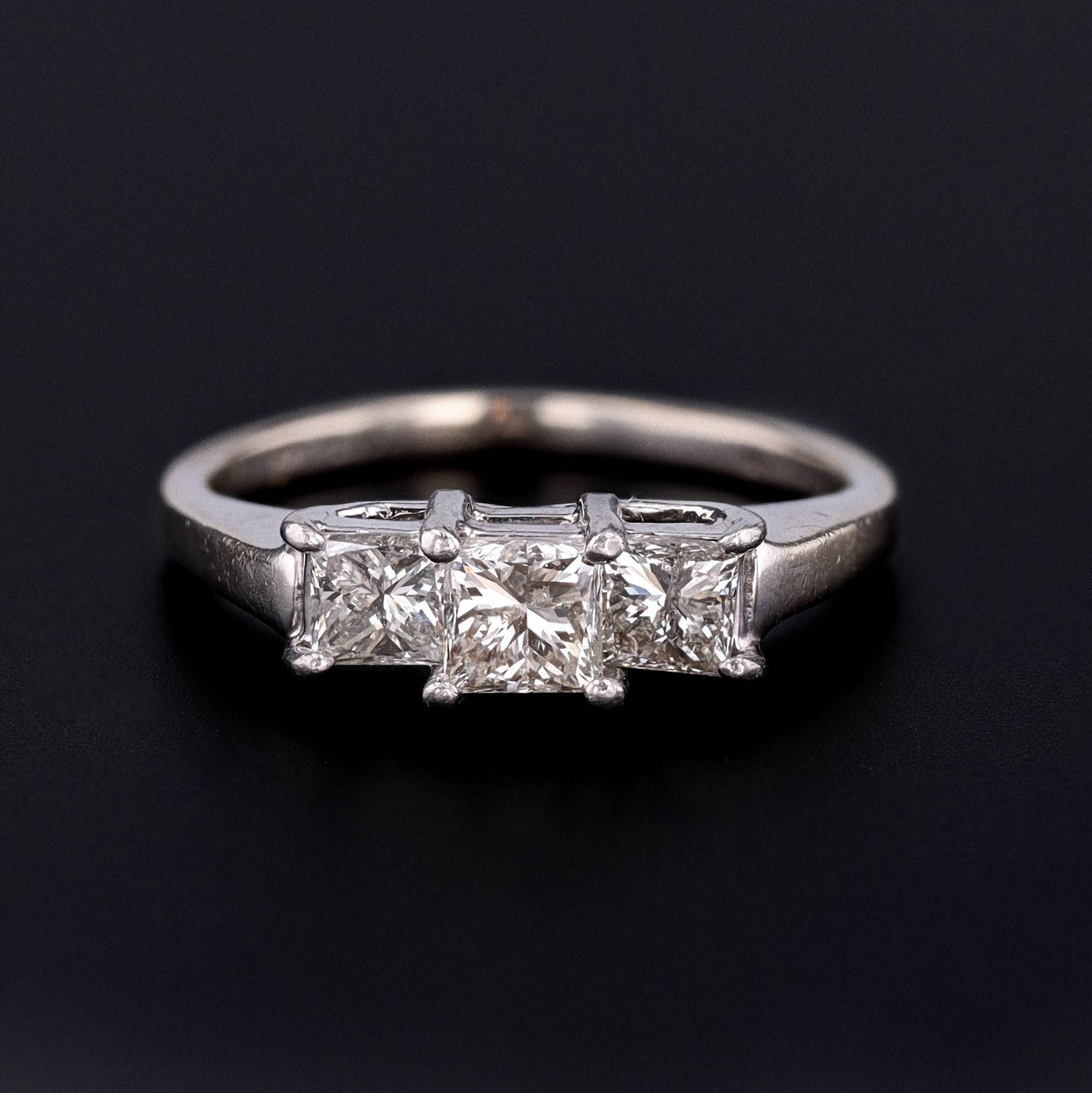 Vintage Past Present and Future Diamond Ring - Trademark Antiques