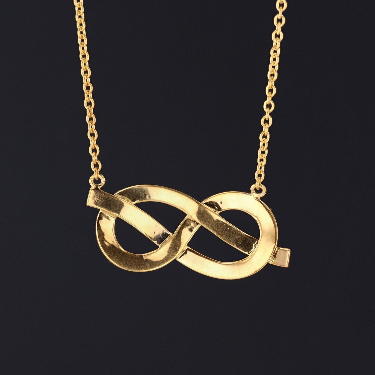 Vintage Pearl Infinity Conversion Necklace of 14k Gold - Trademark Antiques