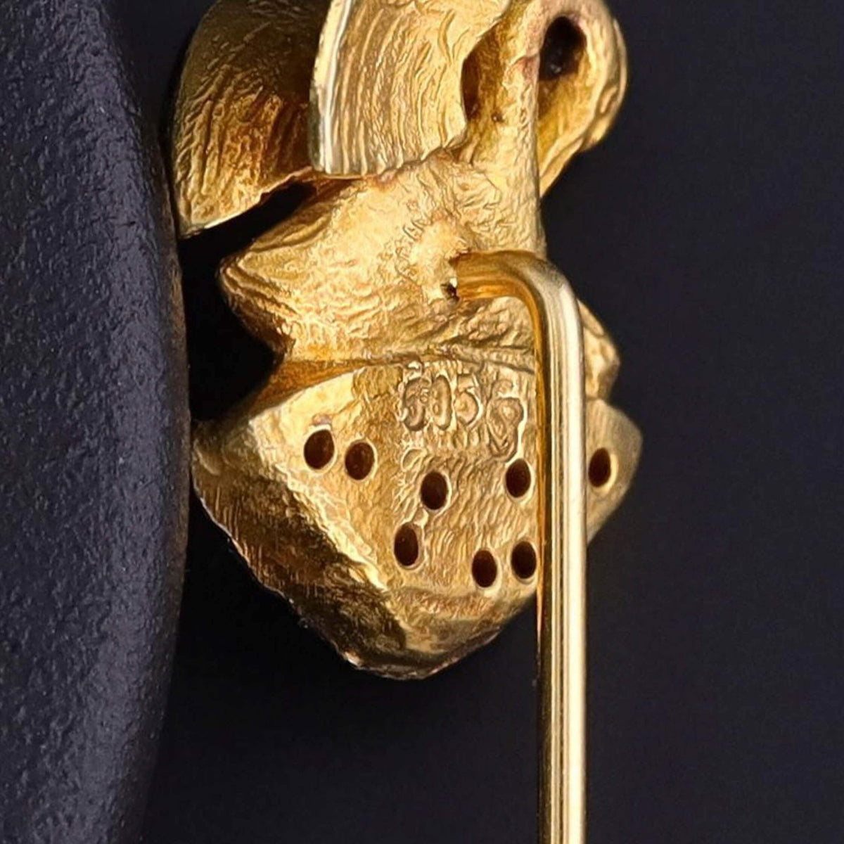 Vintage Pelican in Her Piety Stickpin of 14k Gold - Trademark Antiques
