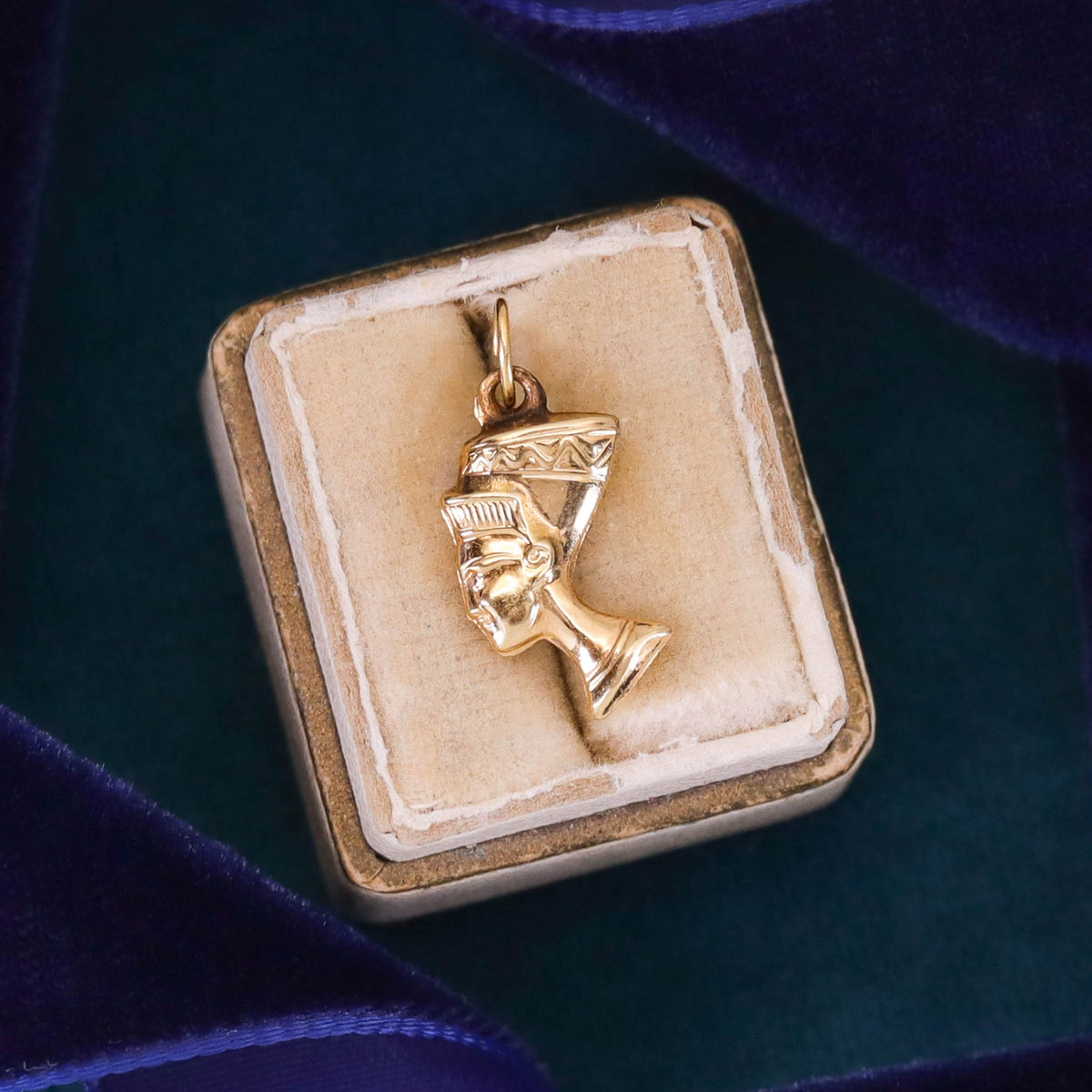 Vintage Pharaoh Charm of 14k Gold - Trademark Antiques