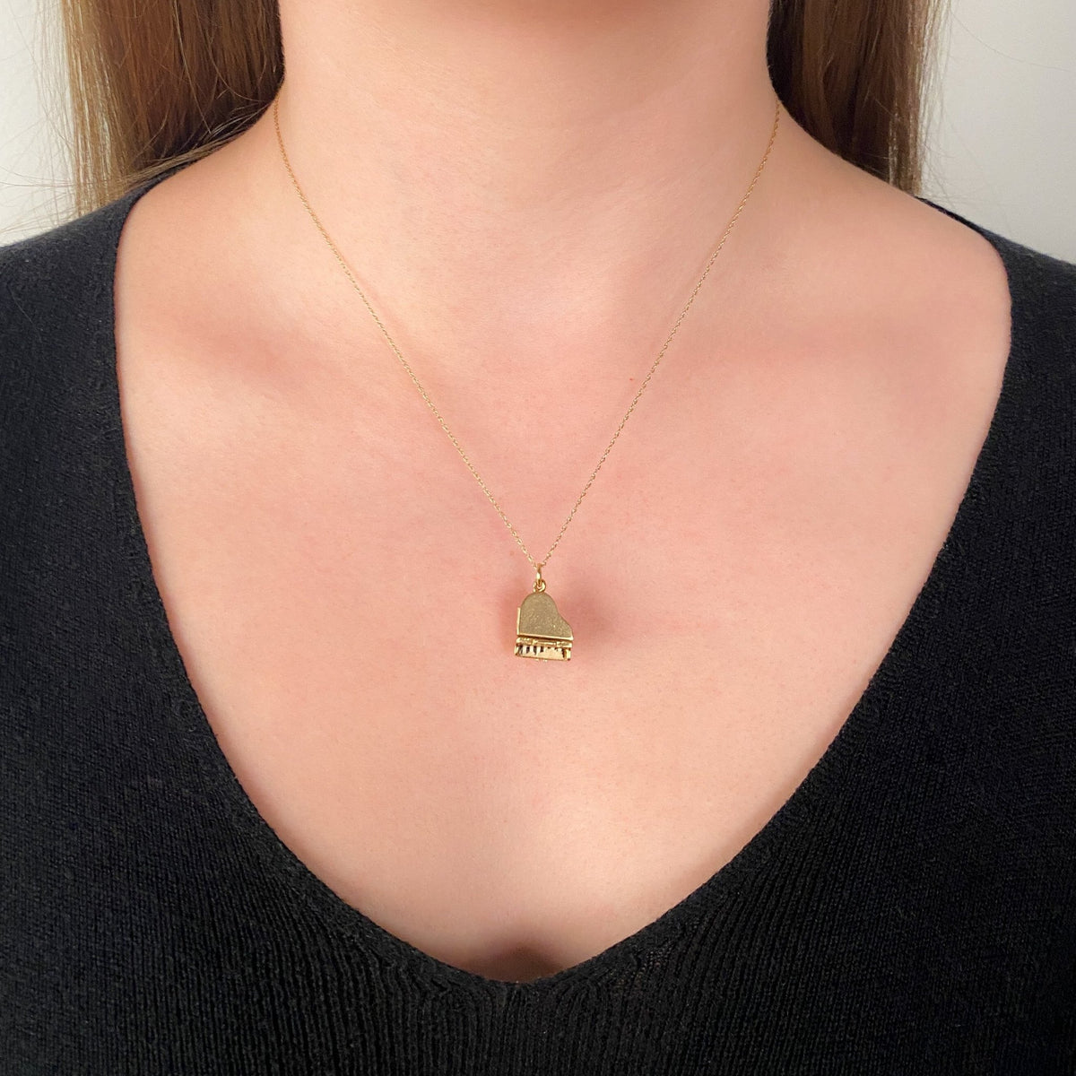 Vintage Piano Charm of 14k Gold - Trademark Antiques