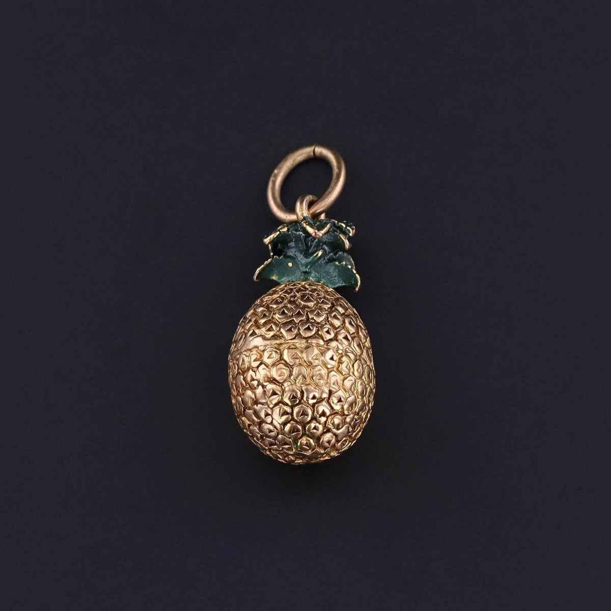 Vintage Pineapple Charm of 9ct Gold - Trademark Antiques
