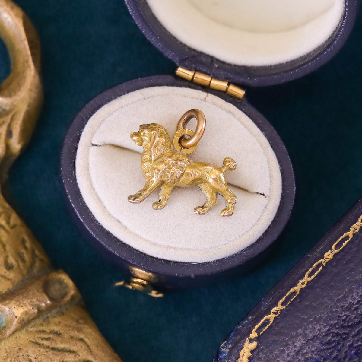 Vintage Poodle Charm of 10k Gold - Trademark Antiques