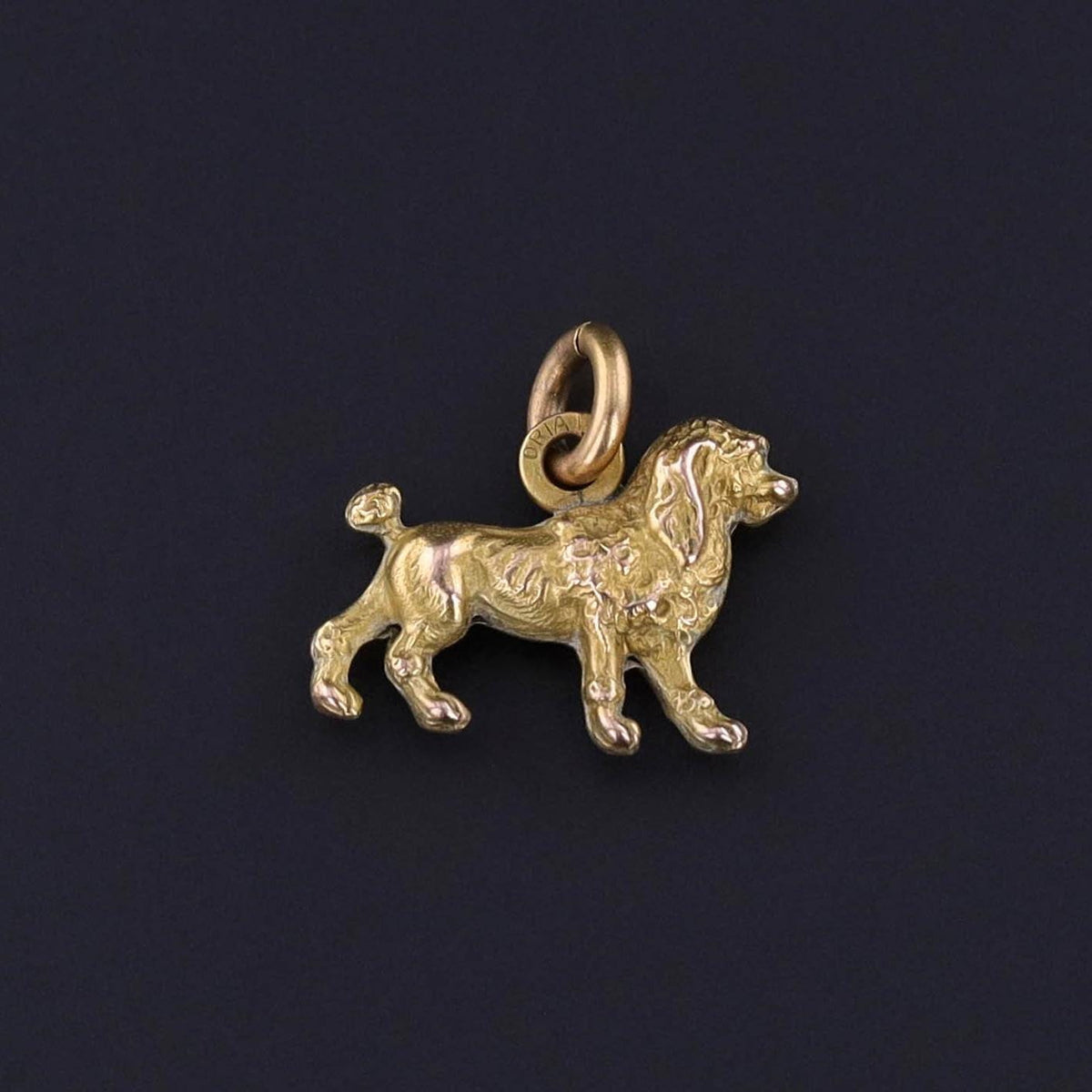 Vintage Poodle Charm of 10k Gold - Trademark Antiques