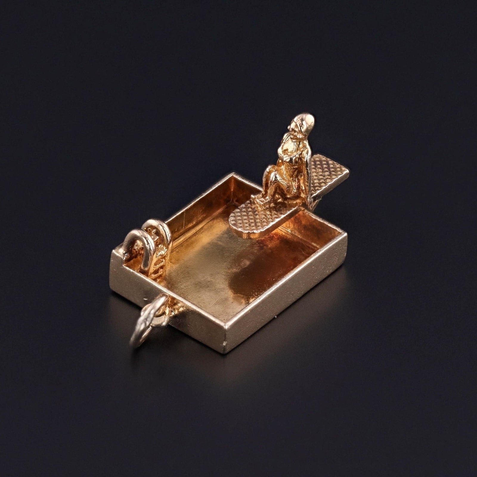 Vintage Pool Charm of 14k Gold - Trademark Antiques