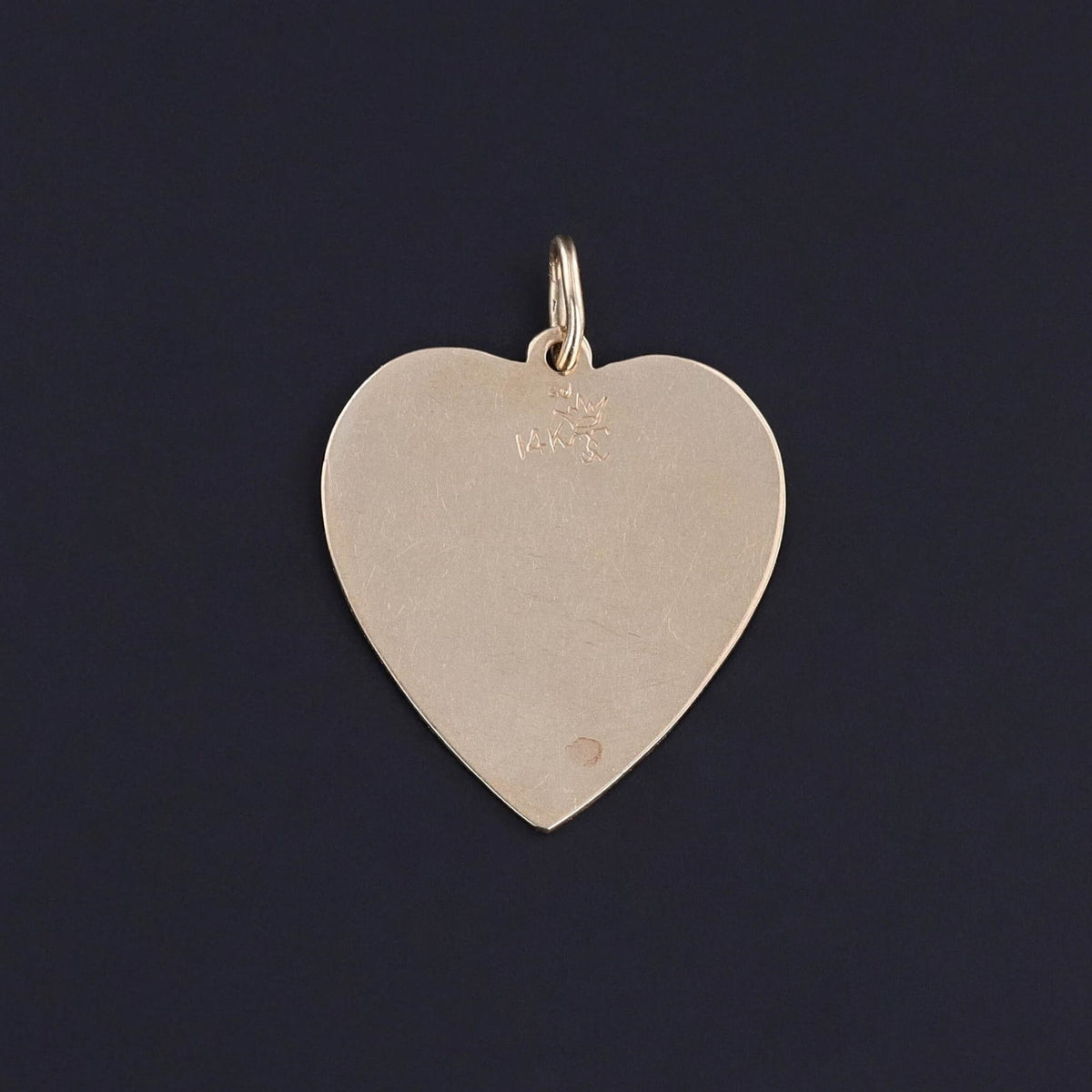 Vintage Qu' Hier Que Demain Pendant of 14k Gold - Trademark Antiques