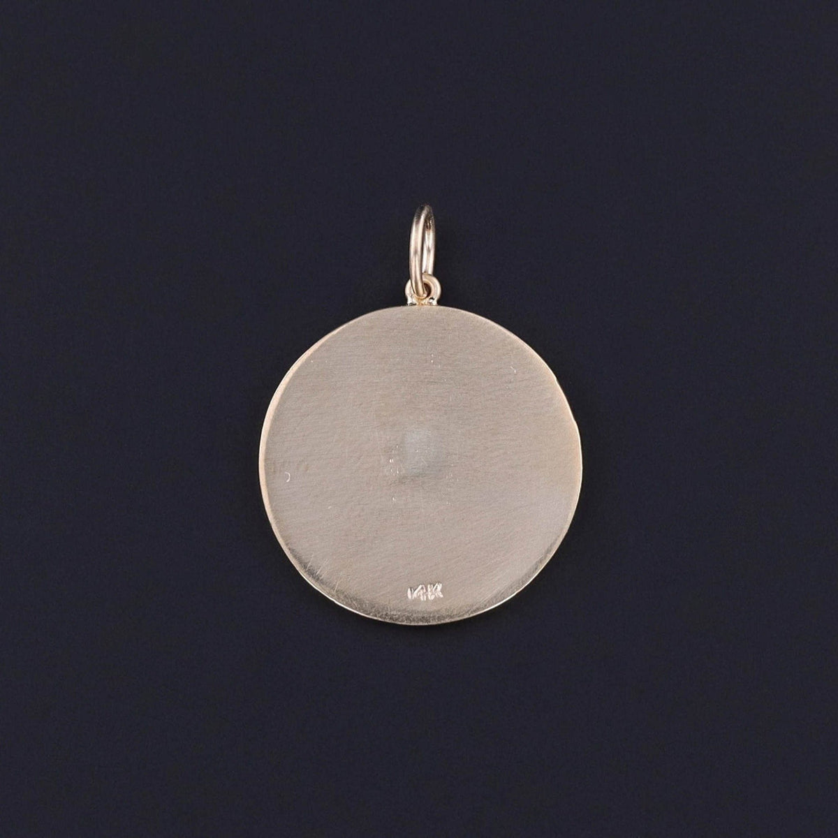 Vintage Qu&#39;hier Que Demain Pendant of 14k Gold - Trademark Antiques