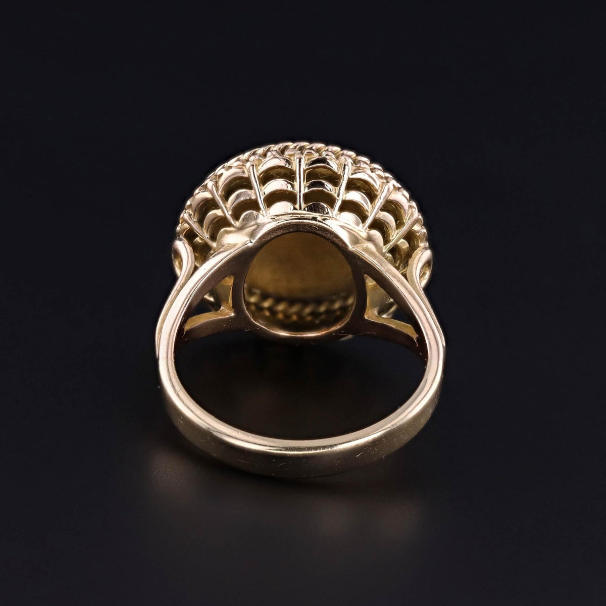 Vintage Qu'hier Que Demain Ring of 18k Gold - Trademark Antiques