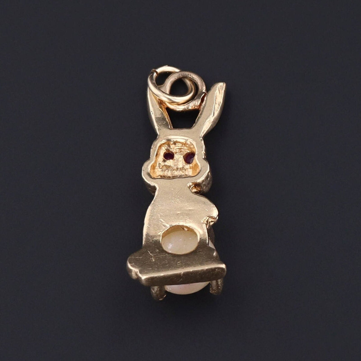 Vintage Rabbit Charm of 14k Gold - Trademark Antiques
