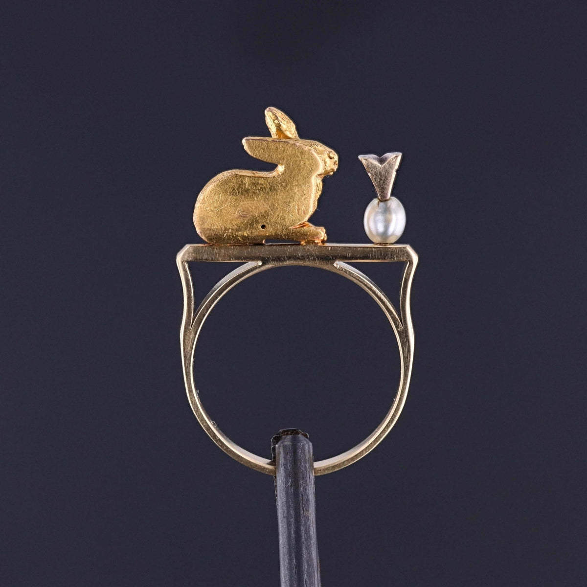 Vintage Rabbit Ring of 14k &amp; 18k Gold - Trademark Antiques