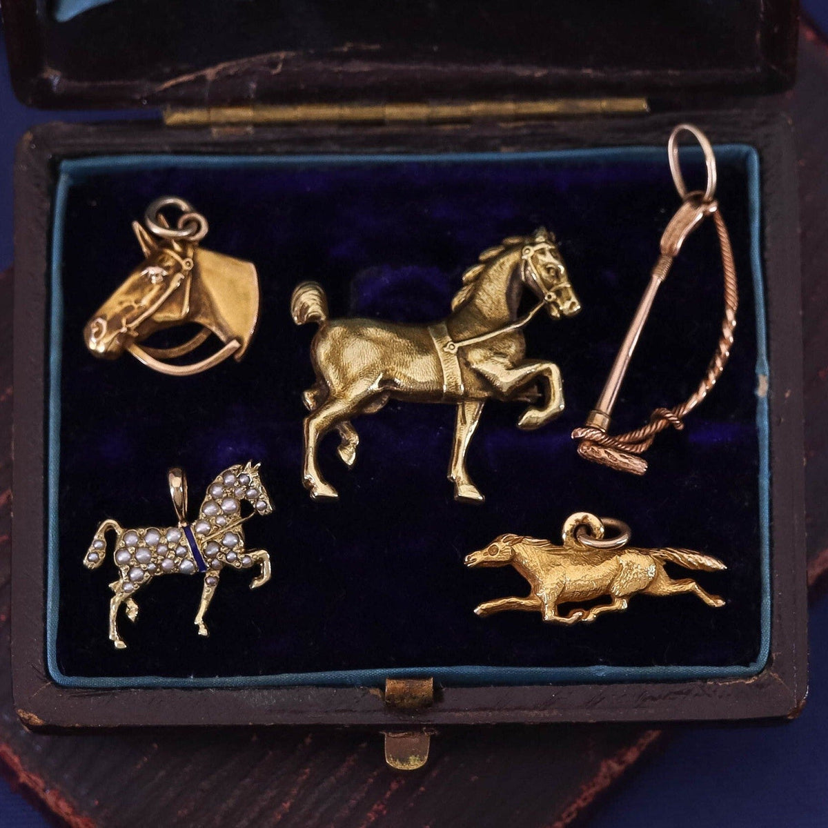 Vintage Riding Crop Conversion Pendant of 14k Gold - Trademark Antiques