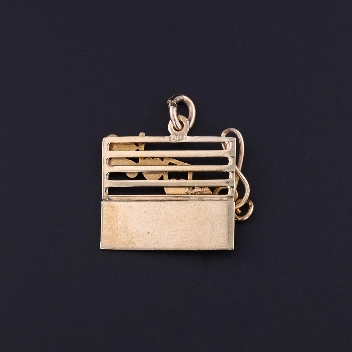 Vintage Rock n Roll Charm of 14k Gold - Trademark Antiques