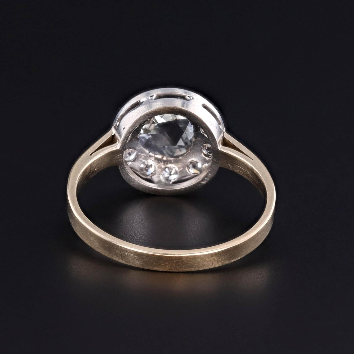 Vintage Rose Cut Diamond Ring of 14k and 18k Gold - Trademark Antiques