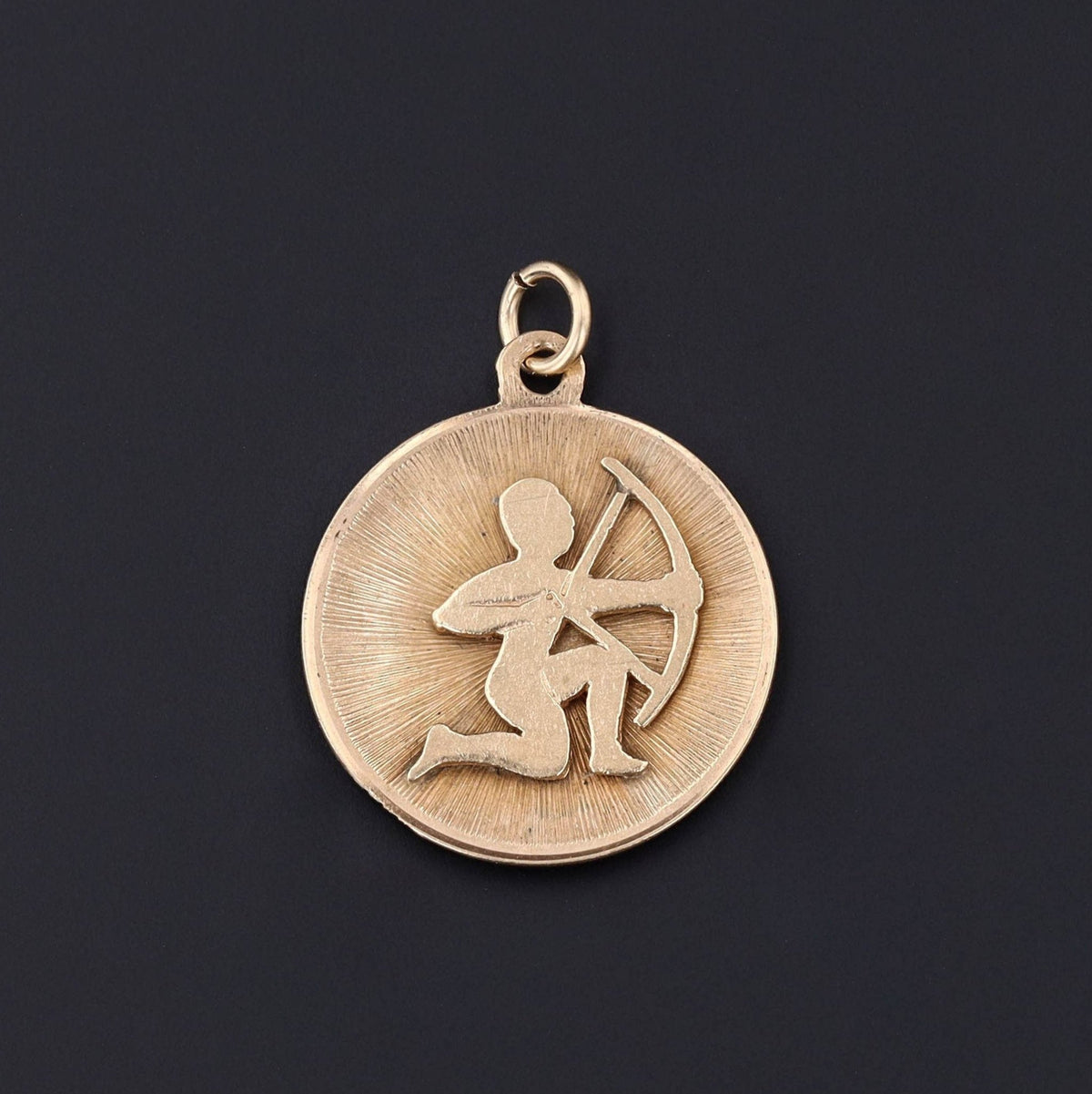 Vintage Sagittarius Pendant of 14k Gold - Trademark Antiques