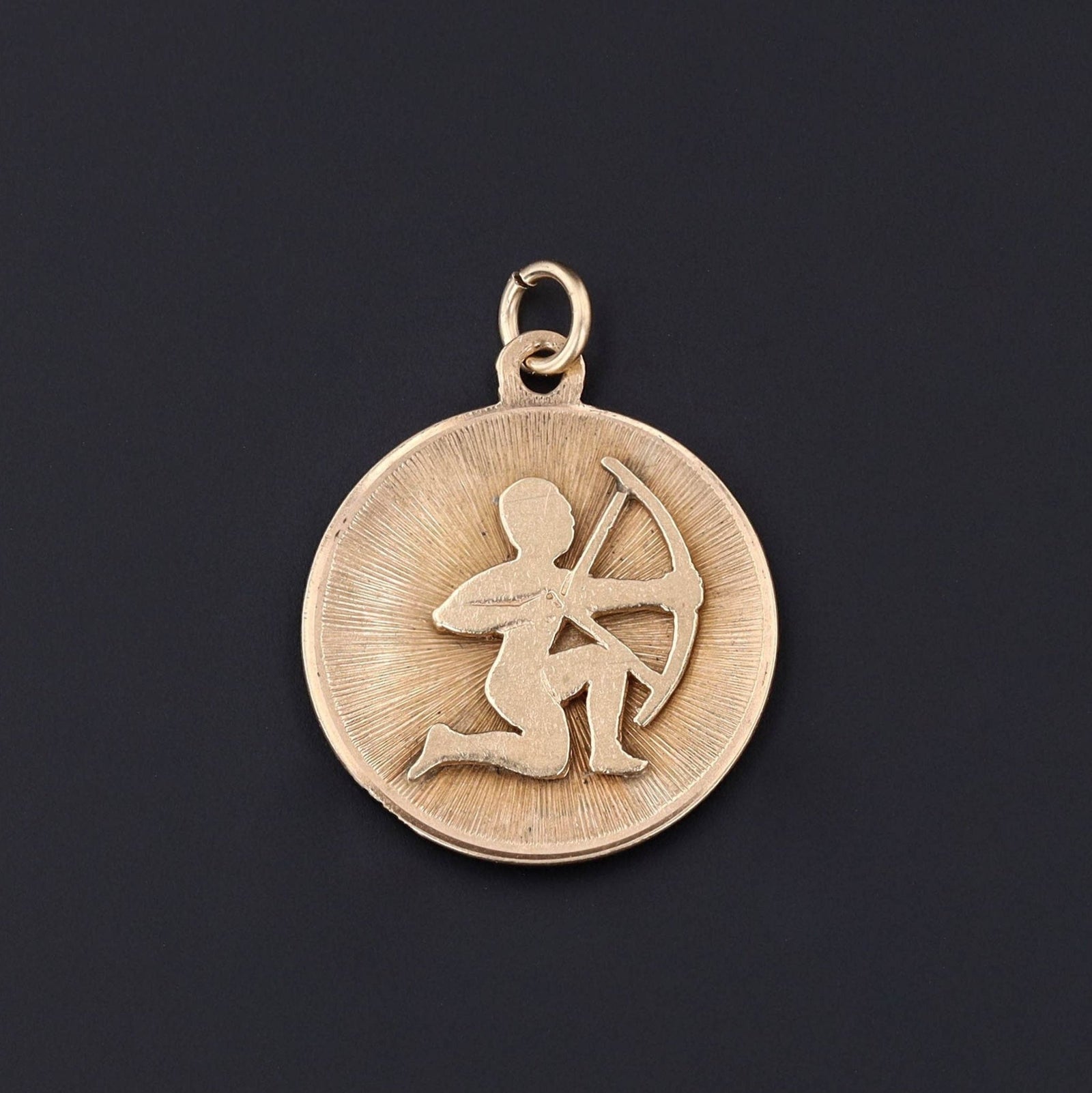 Vintage Sagittarius Pendant of 14k Gold - Trademark Antiques